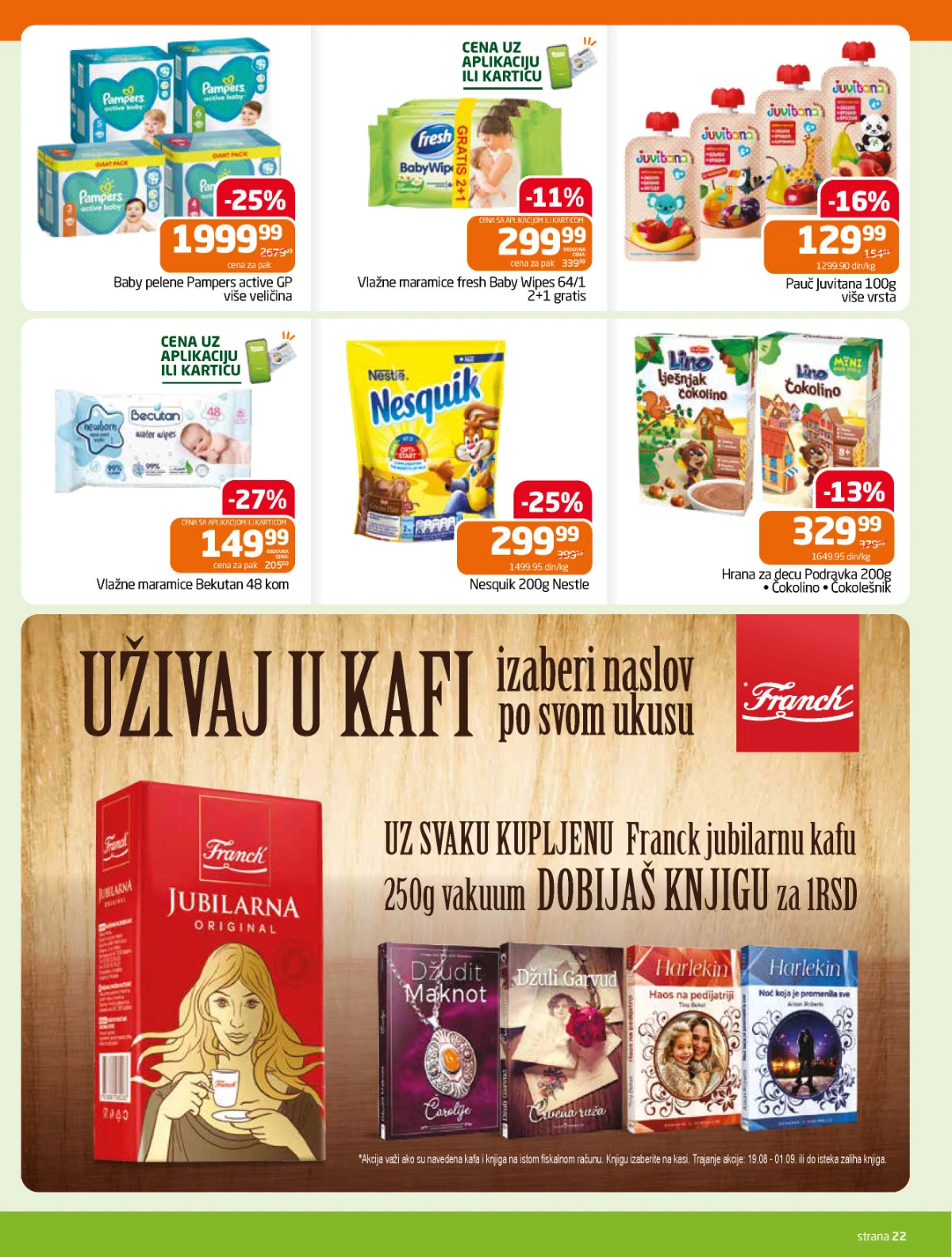 Gomex katalog akcija strana 22 – važi od 19.8. do 1.9.2026.