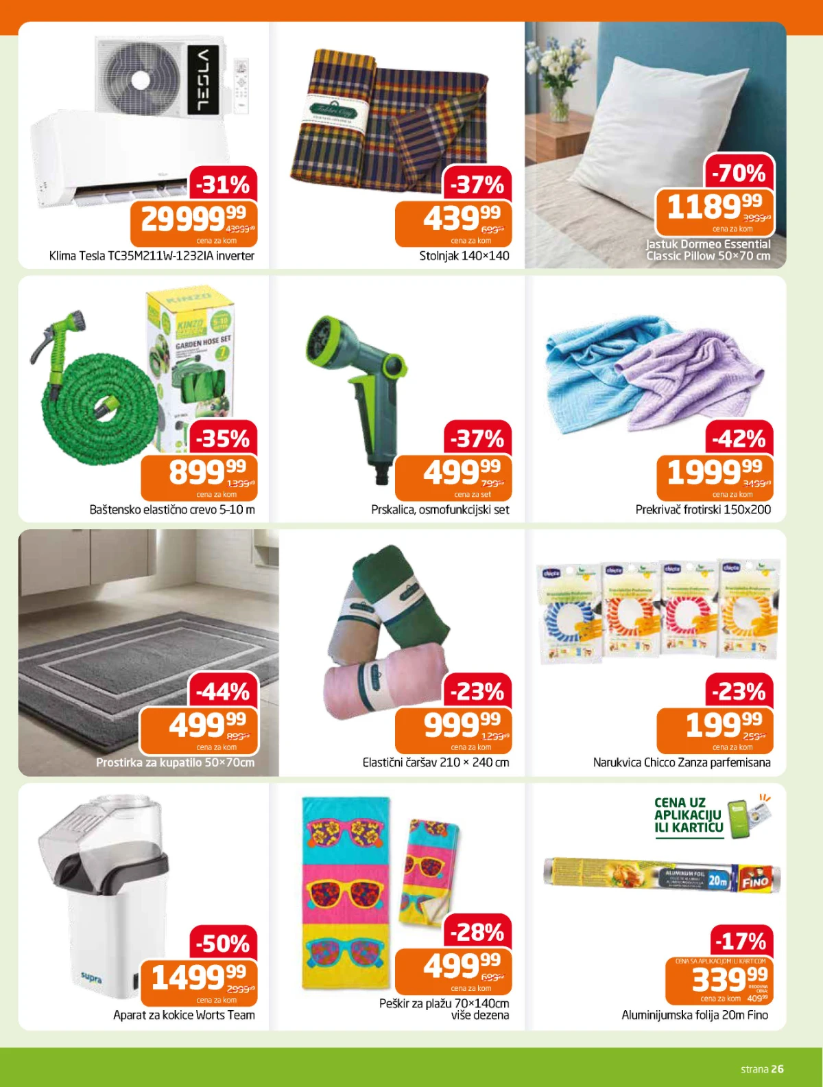 Gomex katalog akcija strana 26 – važi od 19.8. do 1.9.2026.