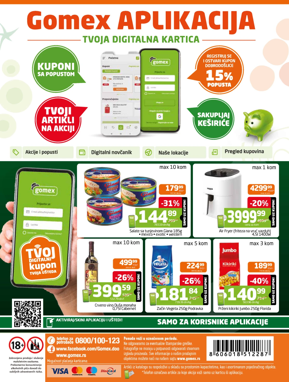 Gomex katalog akcija strana 28 – važi od 19.8. do 1.9.2026.