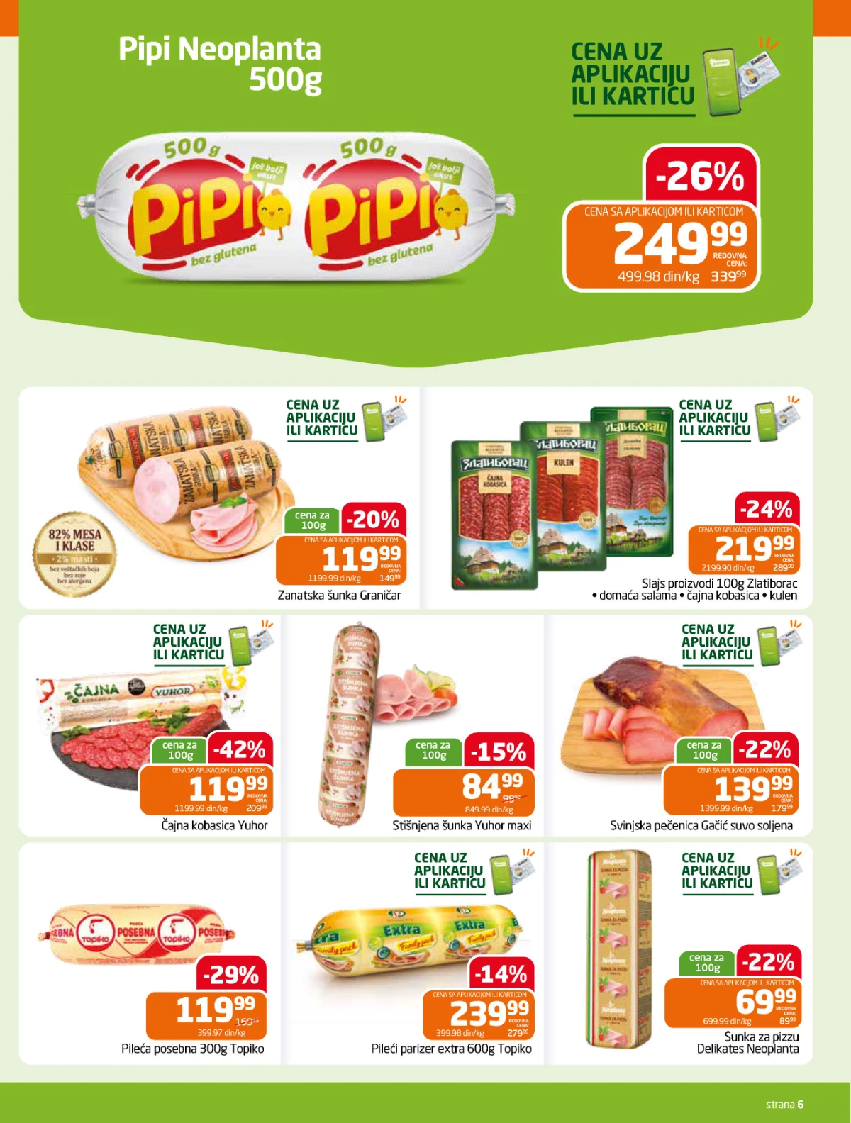 Gomex katalog akcija strana 6 – važi od 19.8. do 1.9.2026.
