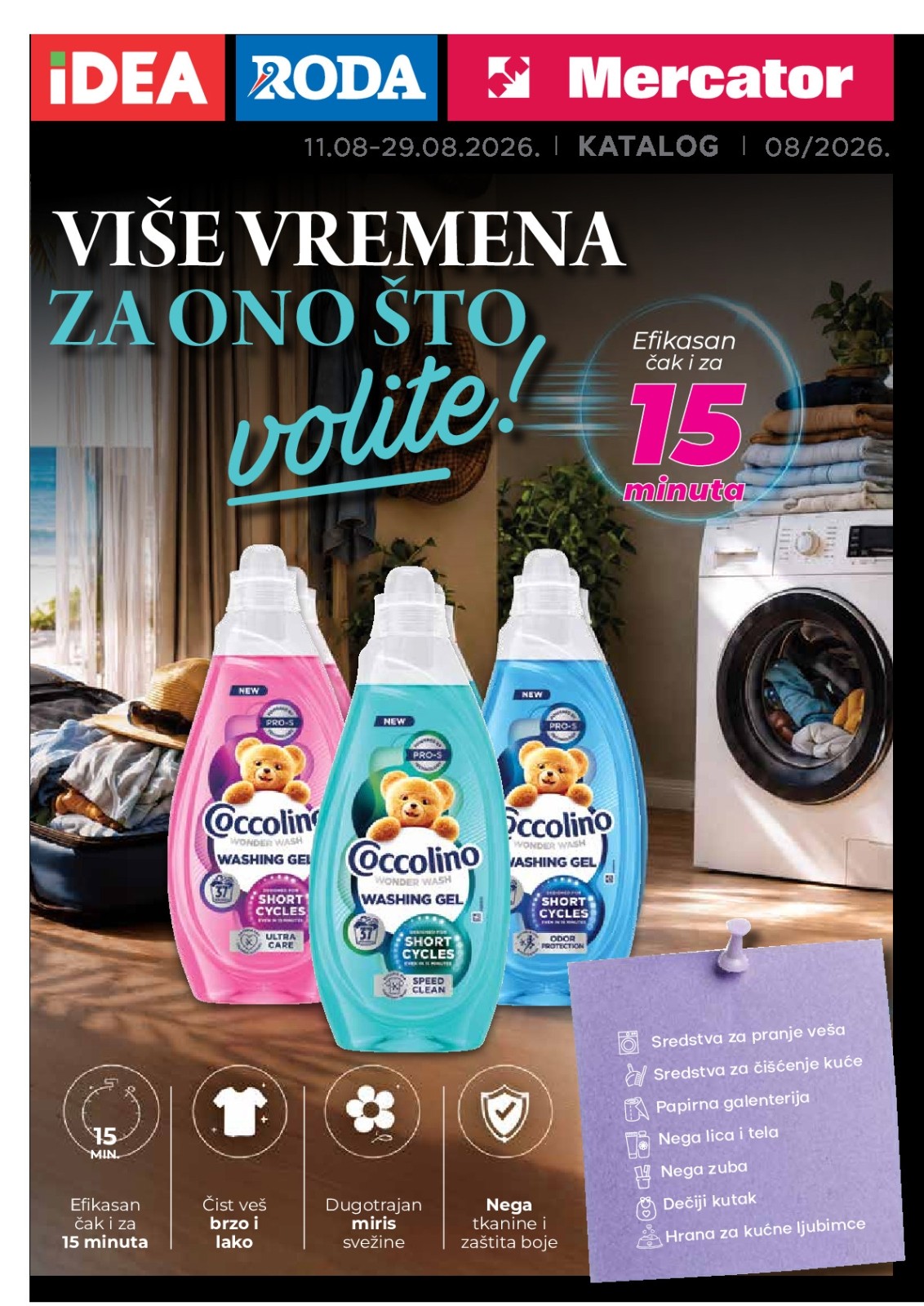 Idea katalog akcija strana 1 – važi od 12.8. do 16.8.2026.
