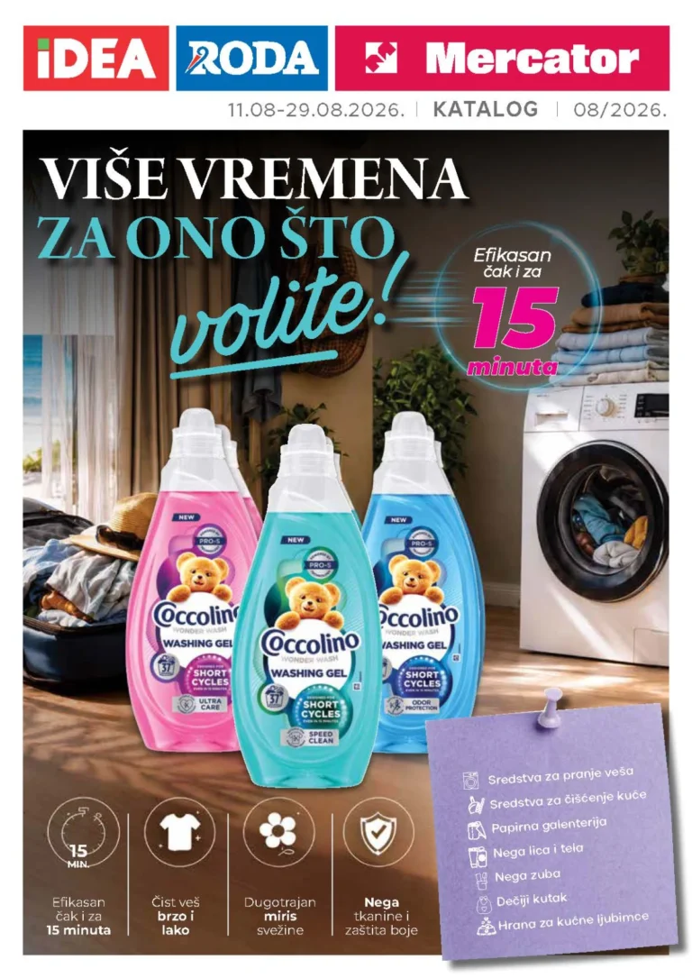 Idea katalog akcija strana 1 – važi od 11.8. do 29.8.2026.