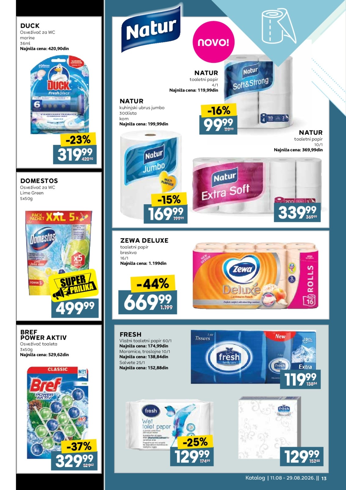 Idea katalog akcija strana 13 – važi od 12.8. do 16.8.2026.