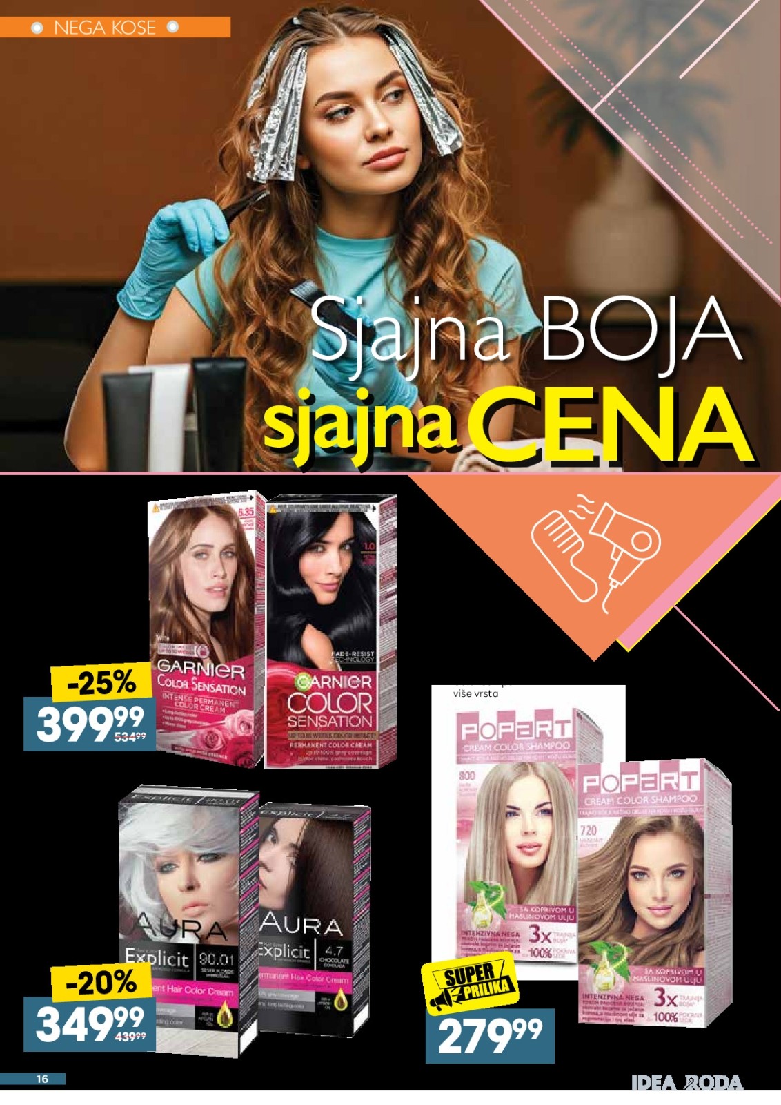 Idea katalog akcija strana 16 – važi od 12.8. do 16.8.2026.