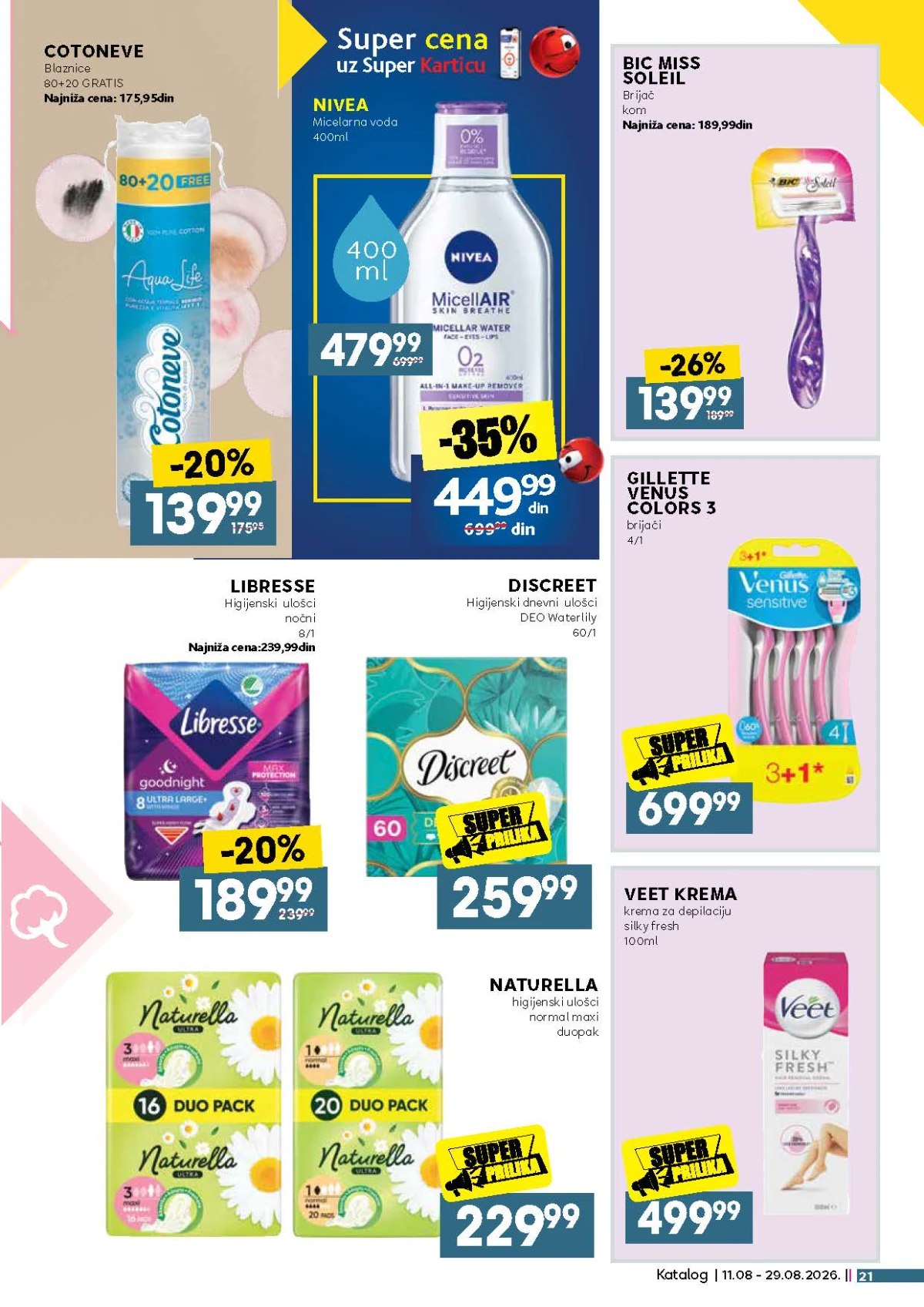 Idea katalog akcija strana 21 – važi od 11.8. do 29.8.2026.