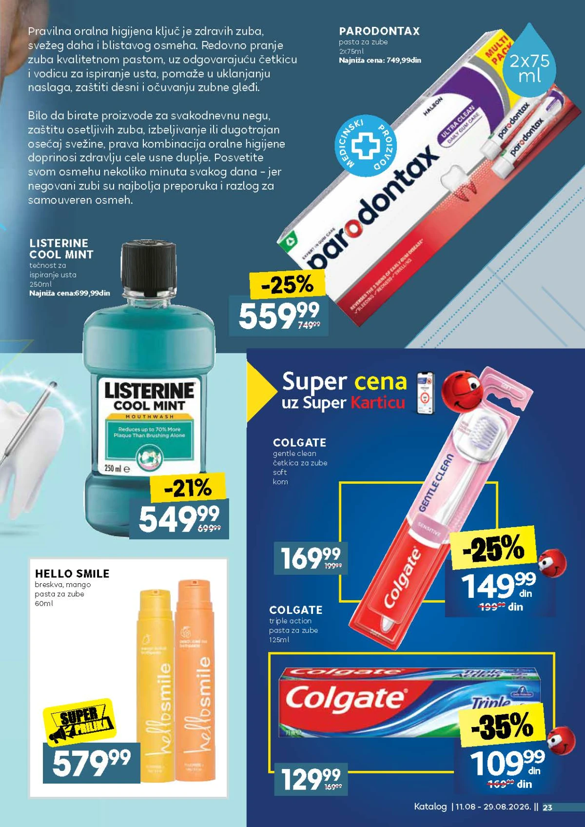 Idea katalog akcija strana 23 – važi od 11.8. do 29.8.2026.