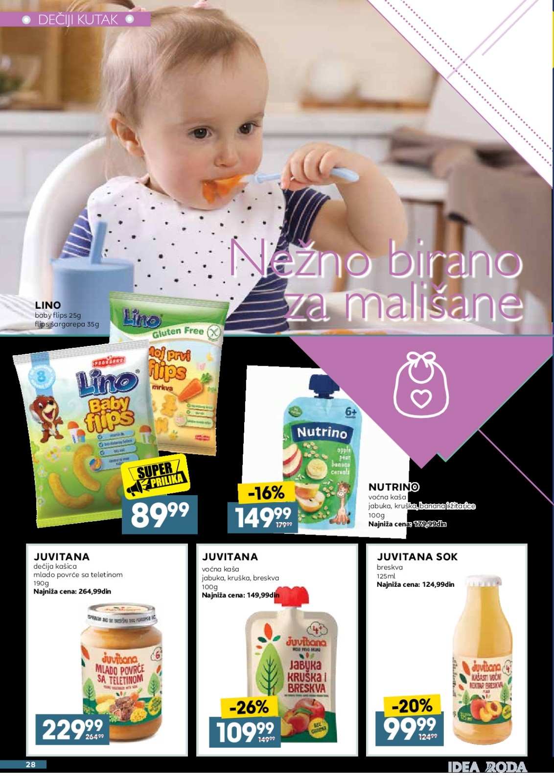 Idea katalog akcija strana 28 – važi od 12.8. do 16.8.2026.