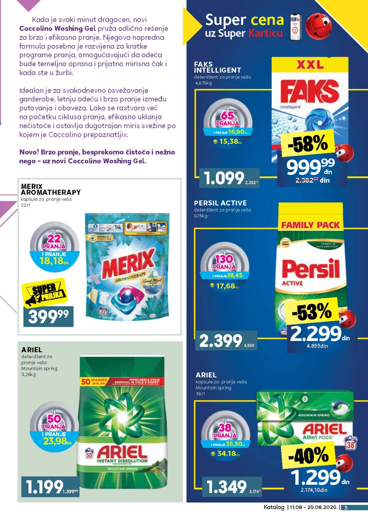 Idea katalog akcija strana 3 – važi od 11.8. do 29.8.2026.