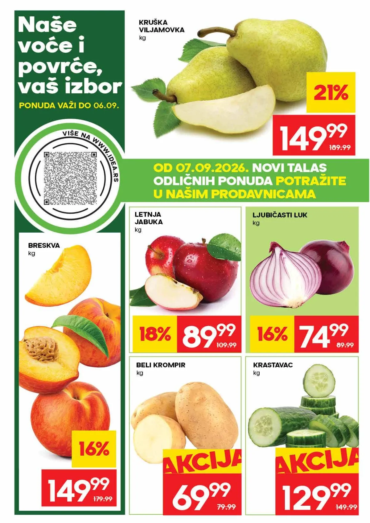 Idea katalog akcija strana 4 – važi od 31.8. do 13.9.2026.