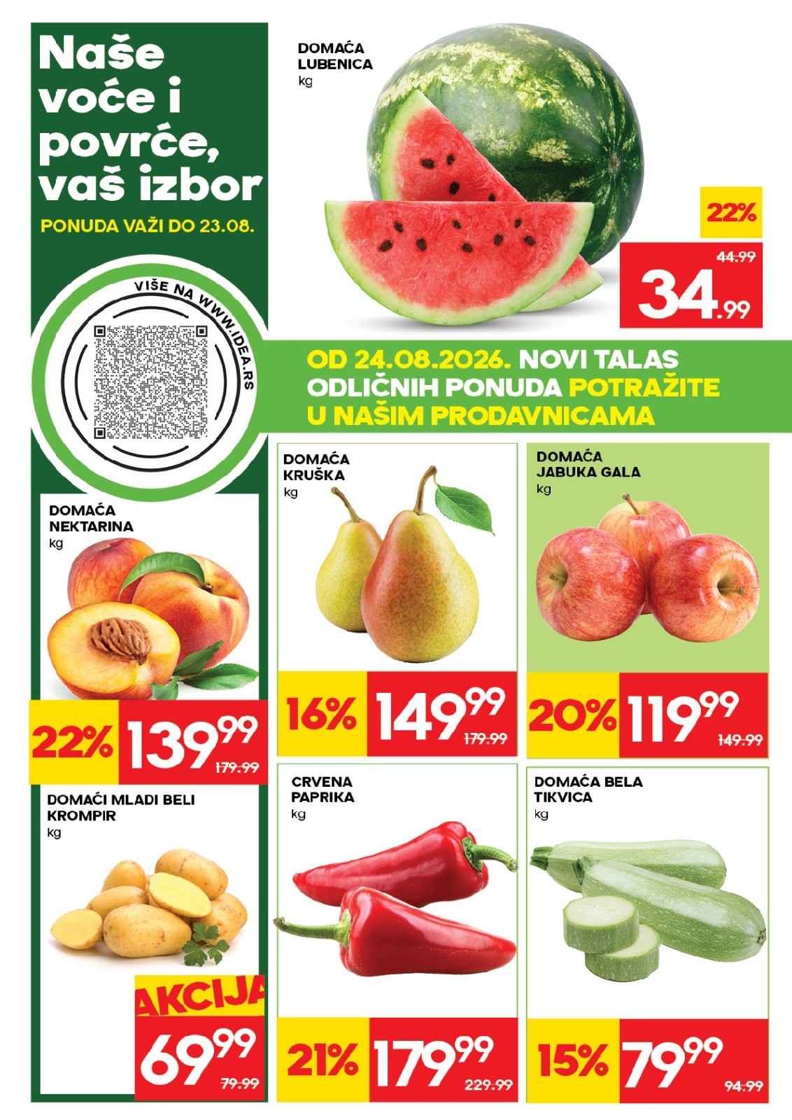Idea katalog akcija strana 4 – važi od 17.8. do 30.8.2026.