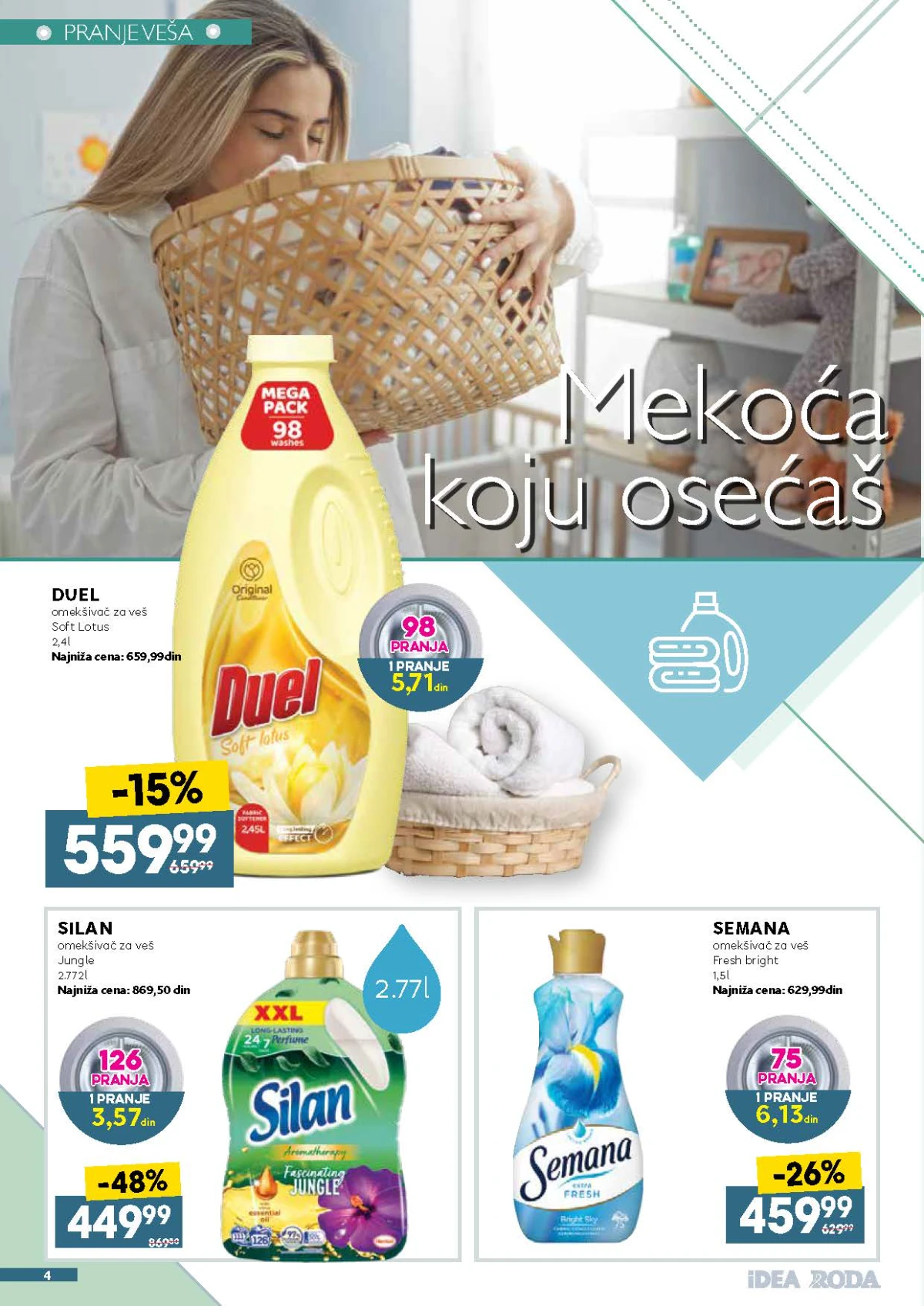 Idea katalog akcija strana 4 – važi od 11.8. do 29.8.2026.