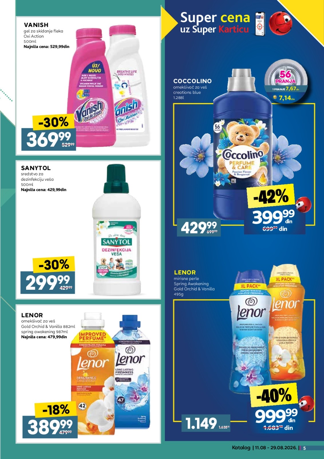 Idea katalog akcija strana 5 – važi od 12.8. do 16.8.2026.