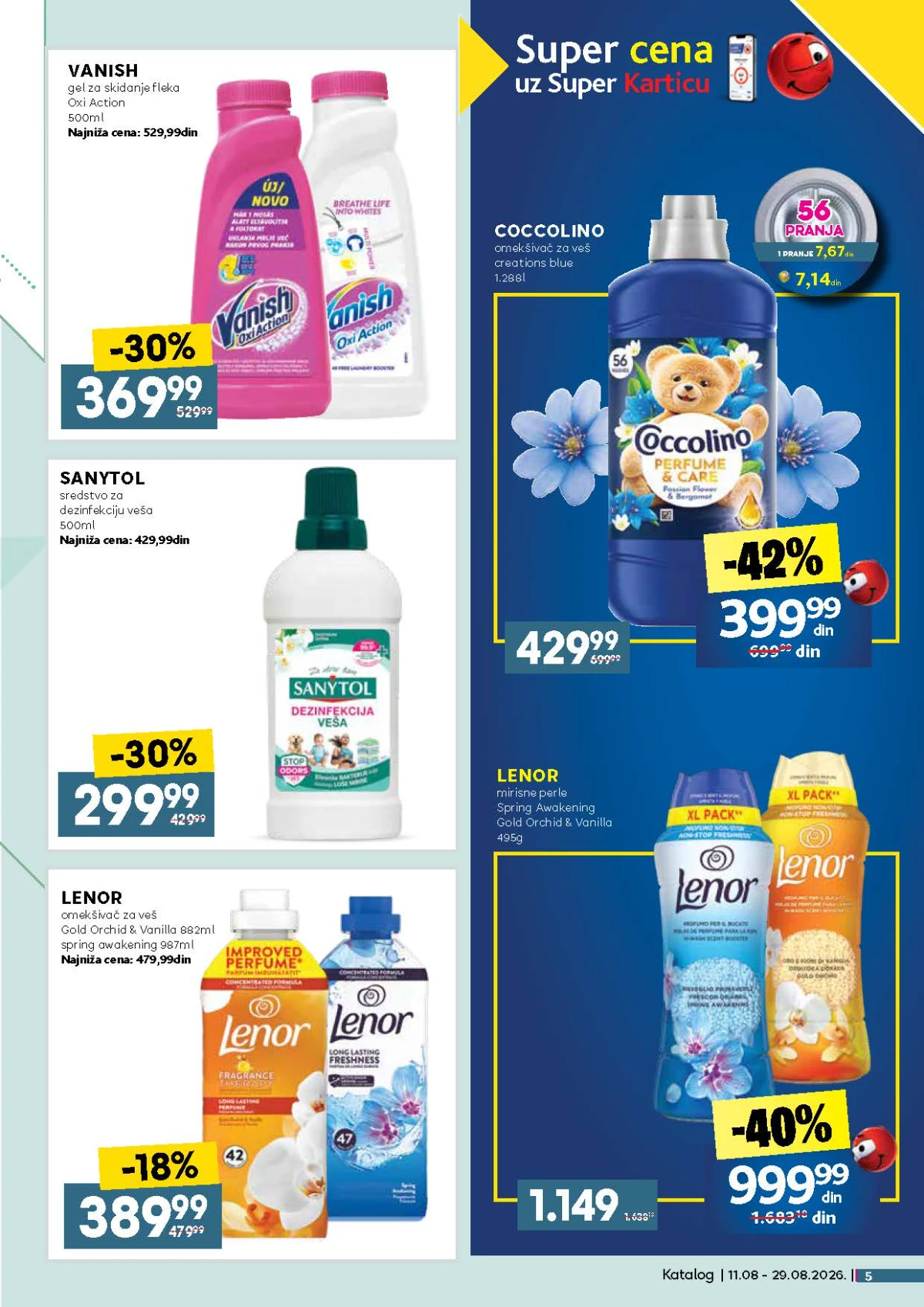 Idea katalog akcija strana 5 – važi od 11.8. do 29.8.2026.