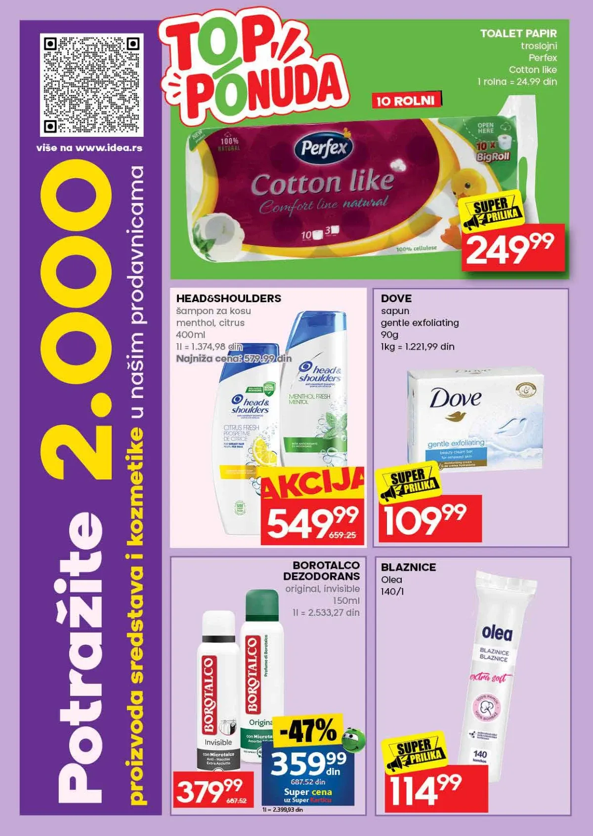 Idea katalog akcija strana 52 – važi od 31.8. do 13.9.2026.