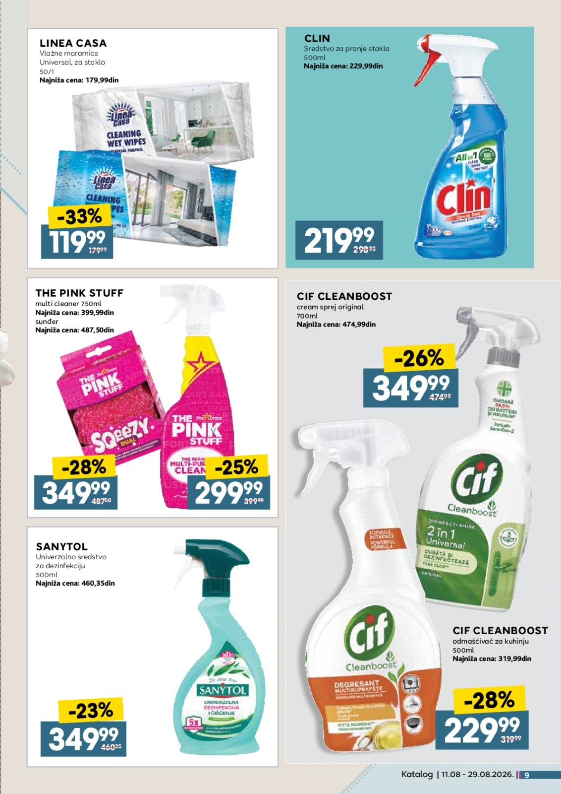 Idea katalog akcija strana 9 – važi od 12.8. do 16.8.2026.