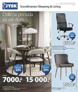 JYSK katalog akcija strana 1 – važi od 26.8. do 1.9.2026.