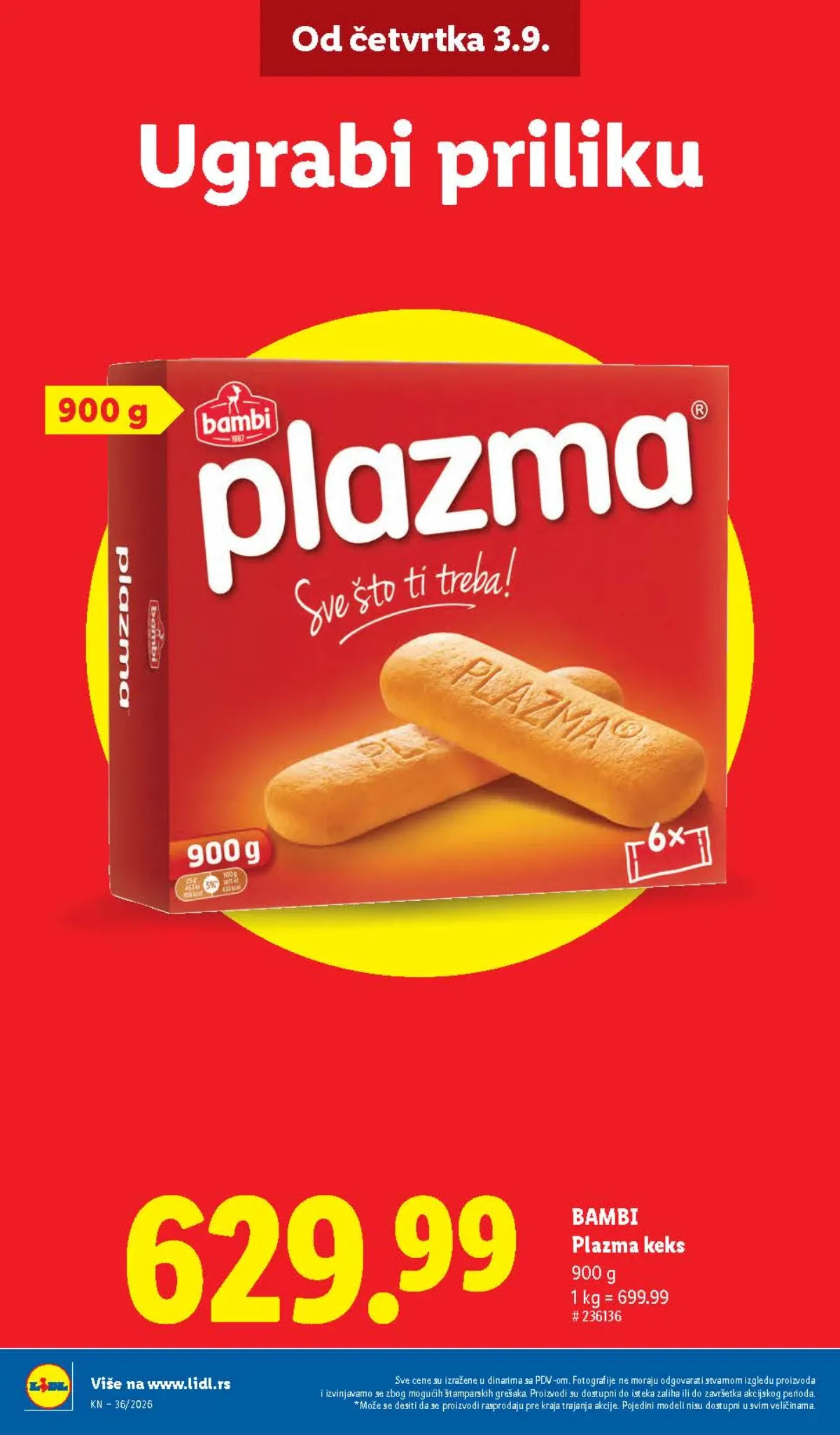 Lidl katalog akcija strana 10 – važi od 3.9. do 9.9.2026.