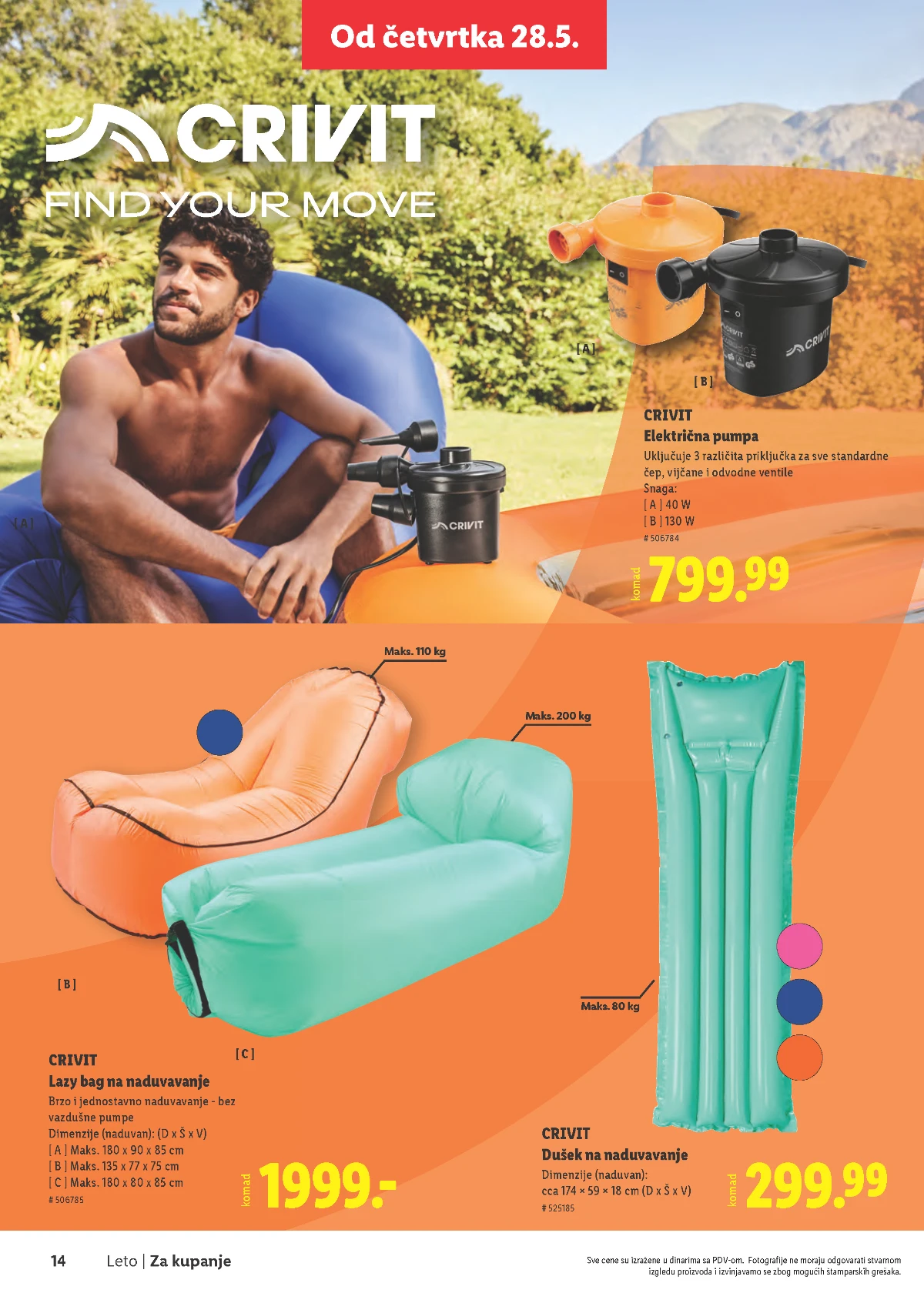 Lidl katalog akcija strana 14 – važi od 28.5. do 2.9.2026.