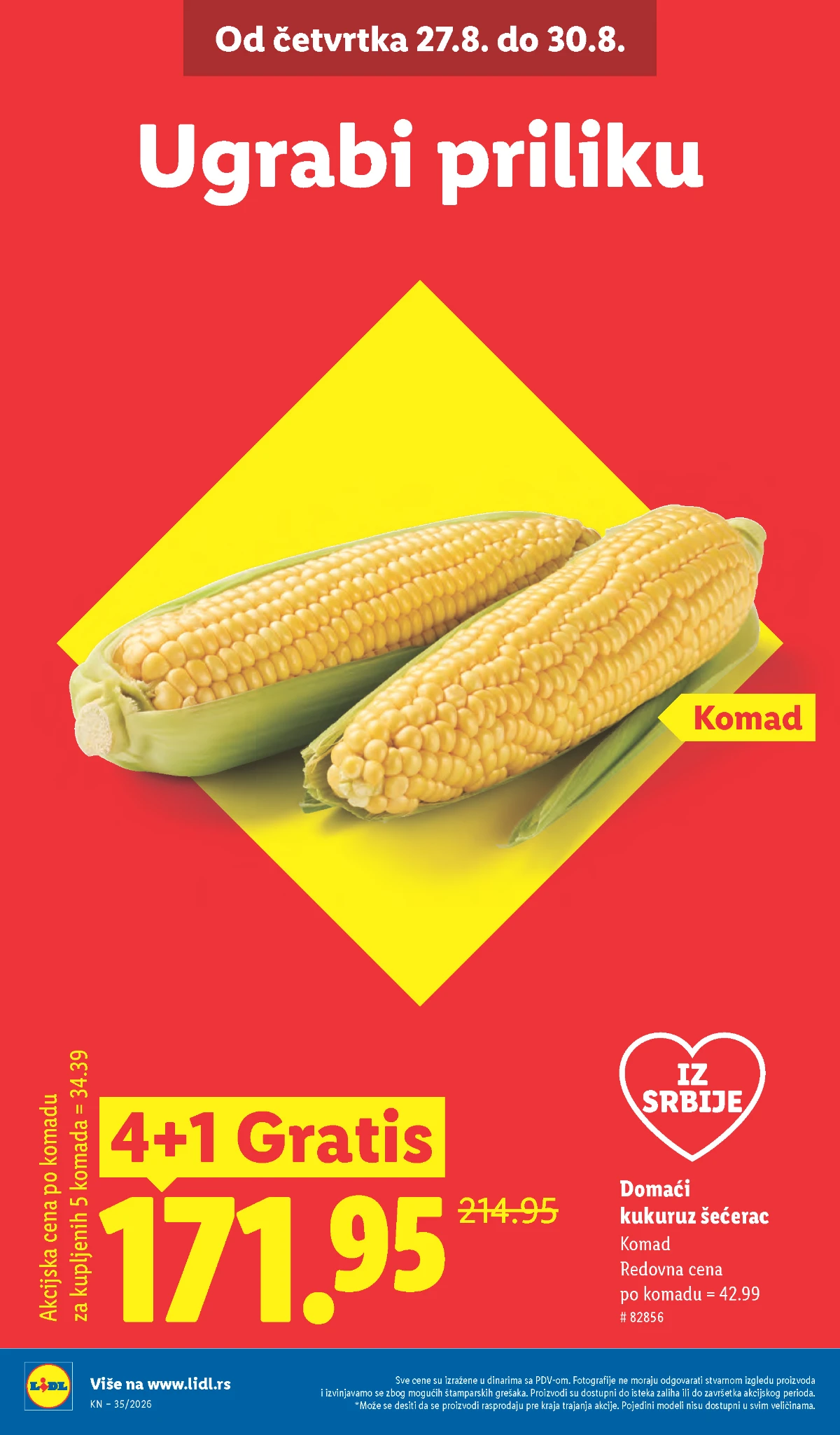 Lidl katalog akcija strana 2 – važi od 31.8. do 2.9.2026.