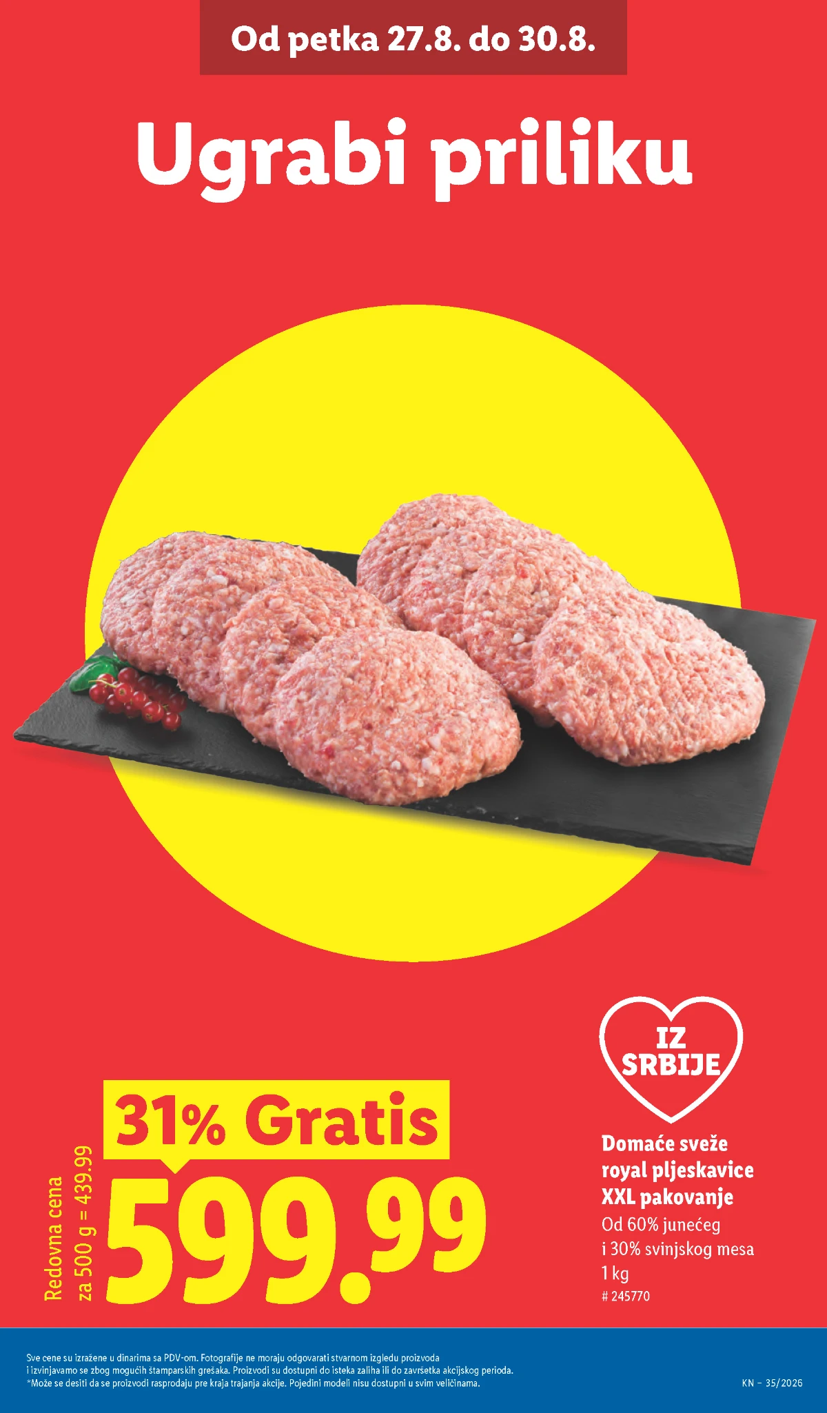 Lidl katalog akcija strana 3 – važi od 31.8. do 2.9.2026.