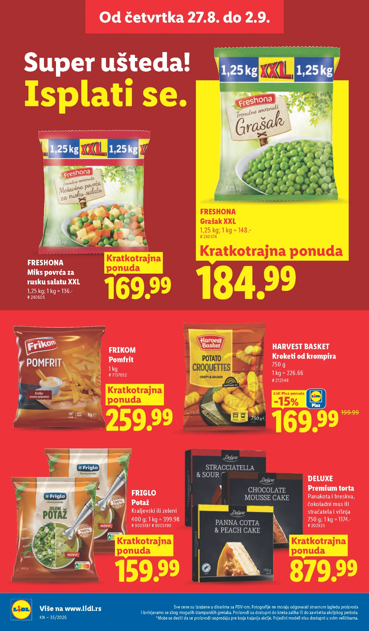 Lidl katalog akcija strana 30 – važi od 27.8. do 2.9.2026.