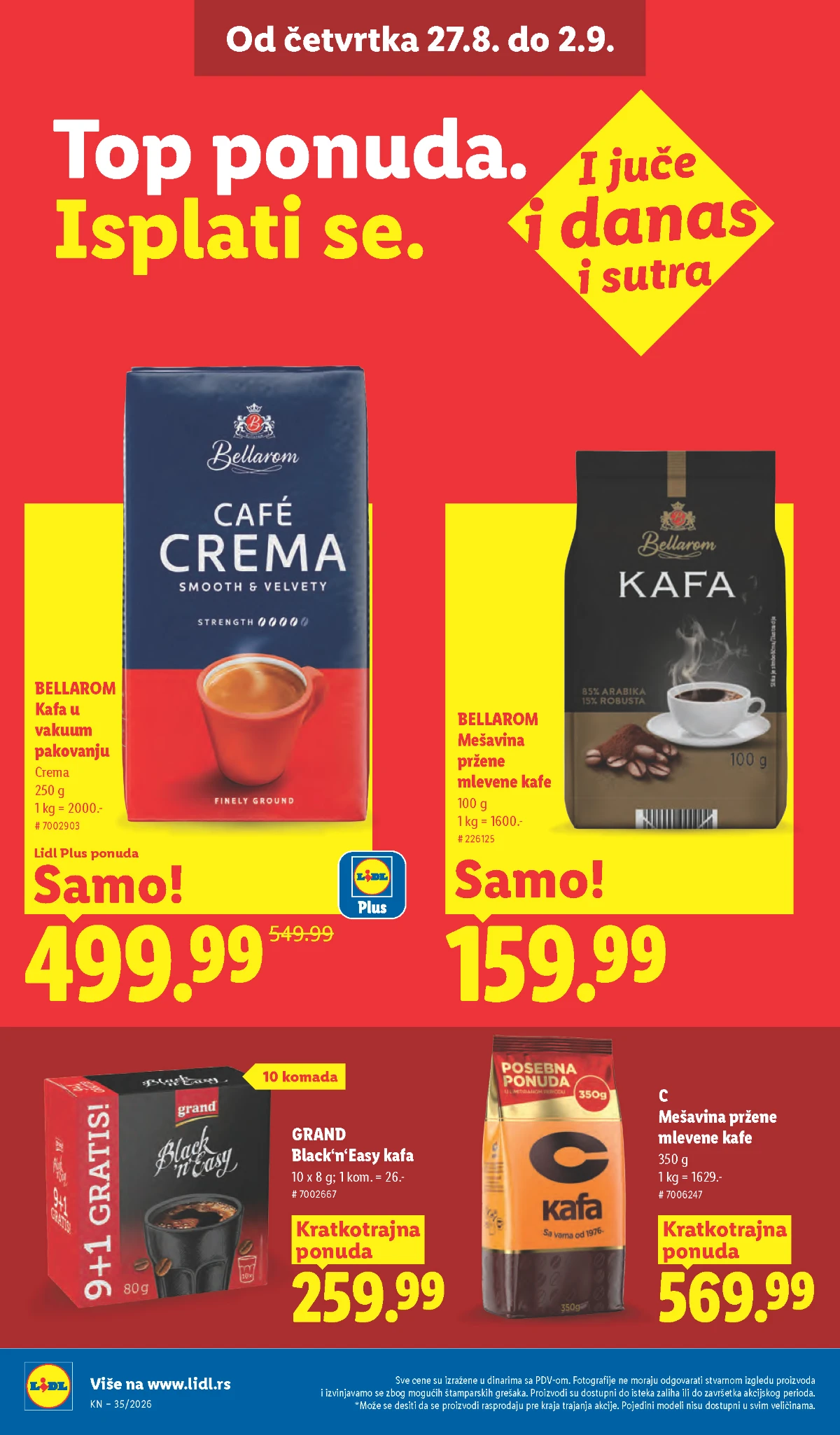 Lidl katalog akcija strana 32 – važi od 27.8. do 2.9.2026.
