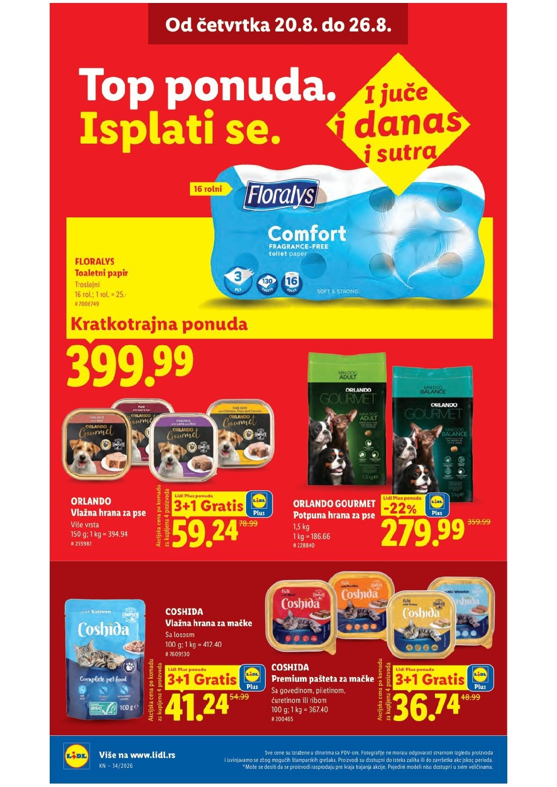 Lidl katalog akcija strana 32 – važi od 20.8. do 26.8.2026.