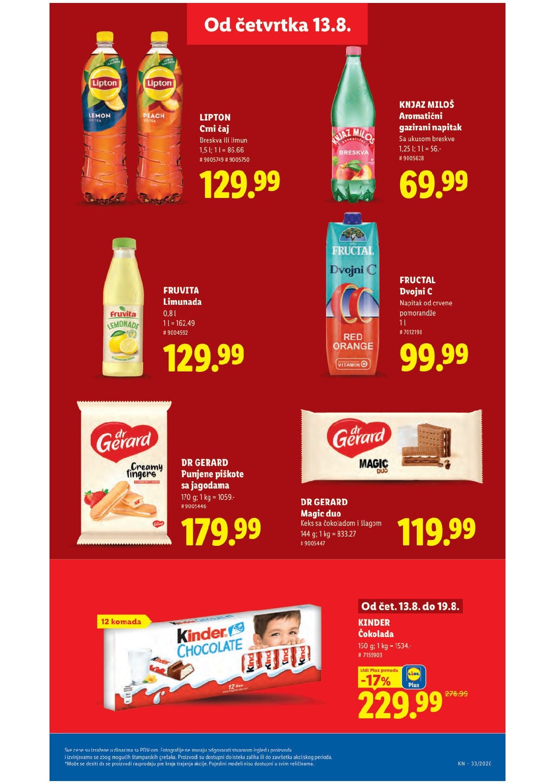 Lidl katalog akcija strana 33 – važi od 13.8. do 16.8.2026.