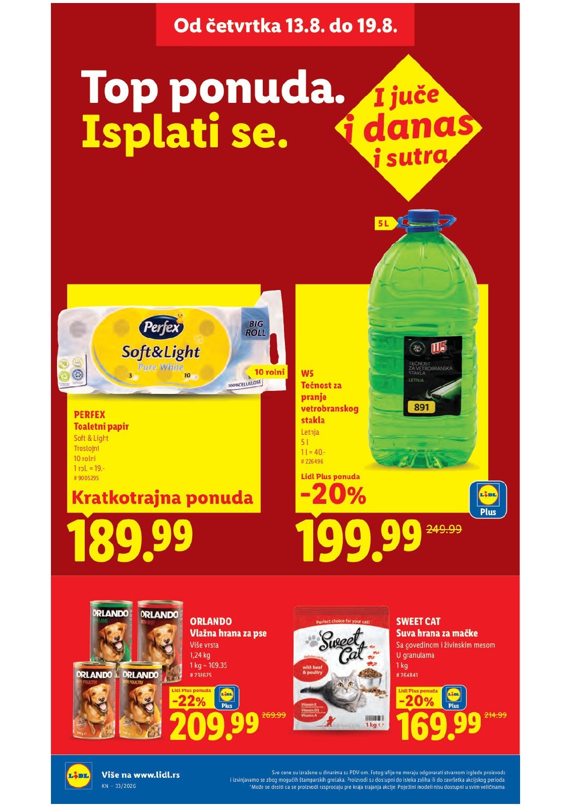 Lidl katalog akcija strana 34 – važi od 13.8. do 16.8.2026.