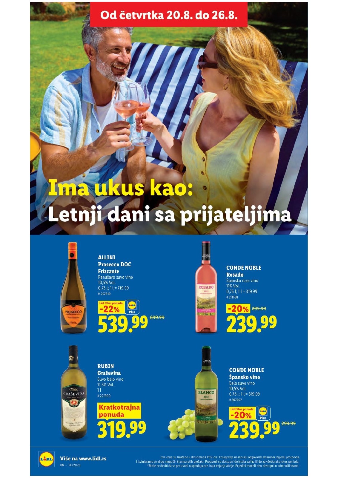 Lidl katalog akcija strana 34 – važi od 20.8. do 26.8.2026.