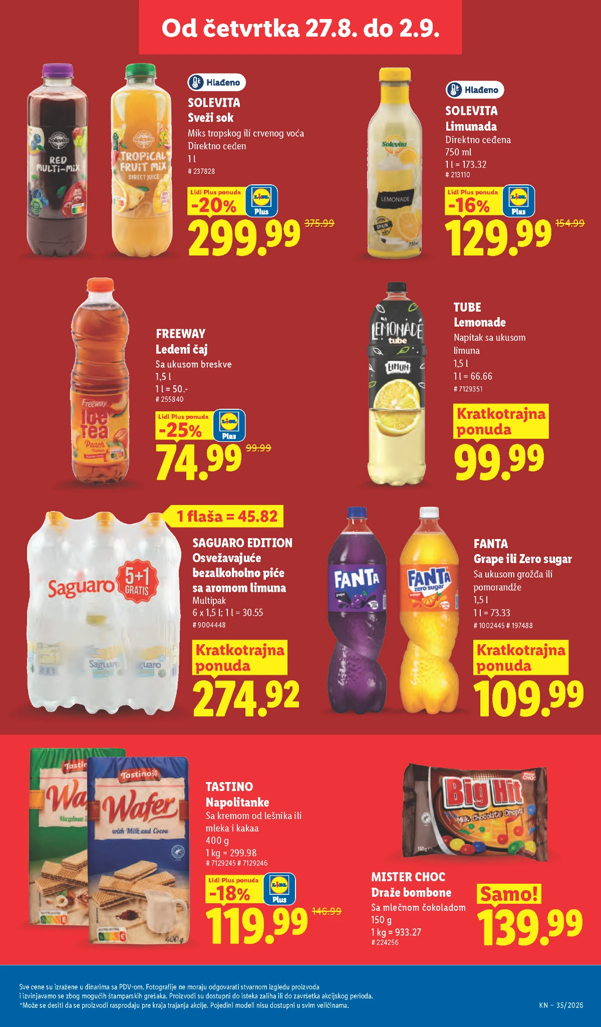 Lidl katalog akcija strana 35 – važi od 31.8. do 2.9.2026.