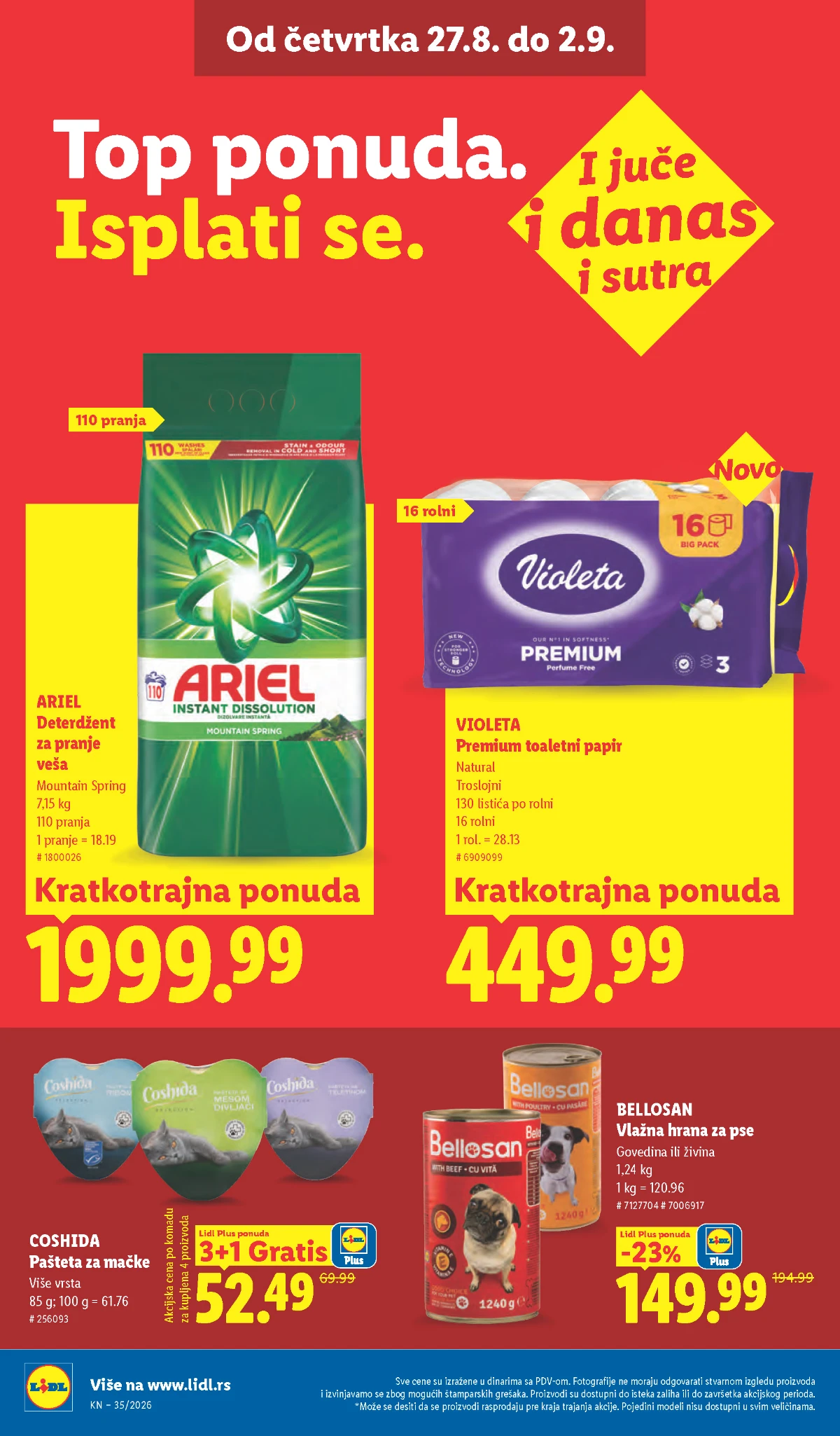 Lidl katalog akcija strana 36 – važi od 27.8. do 2.9.2026.