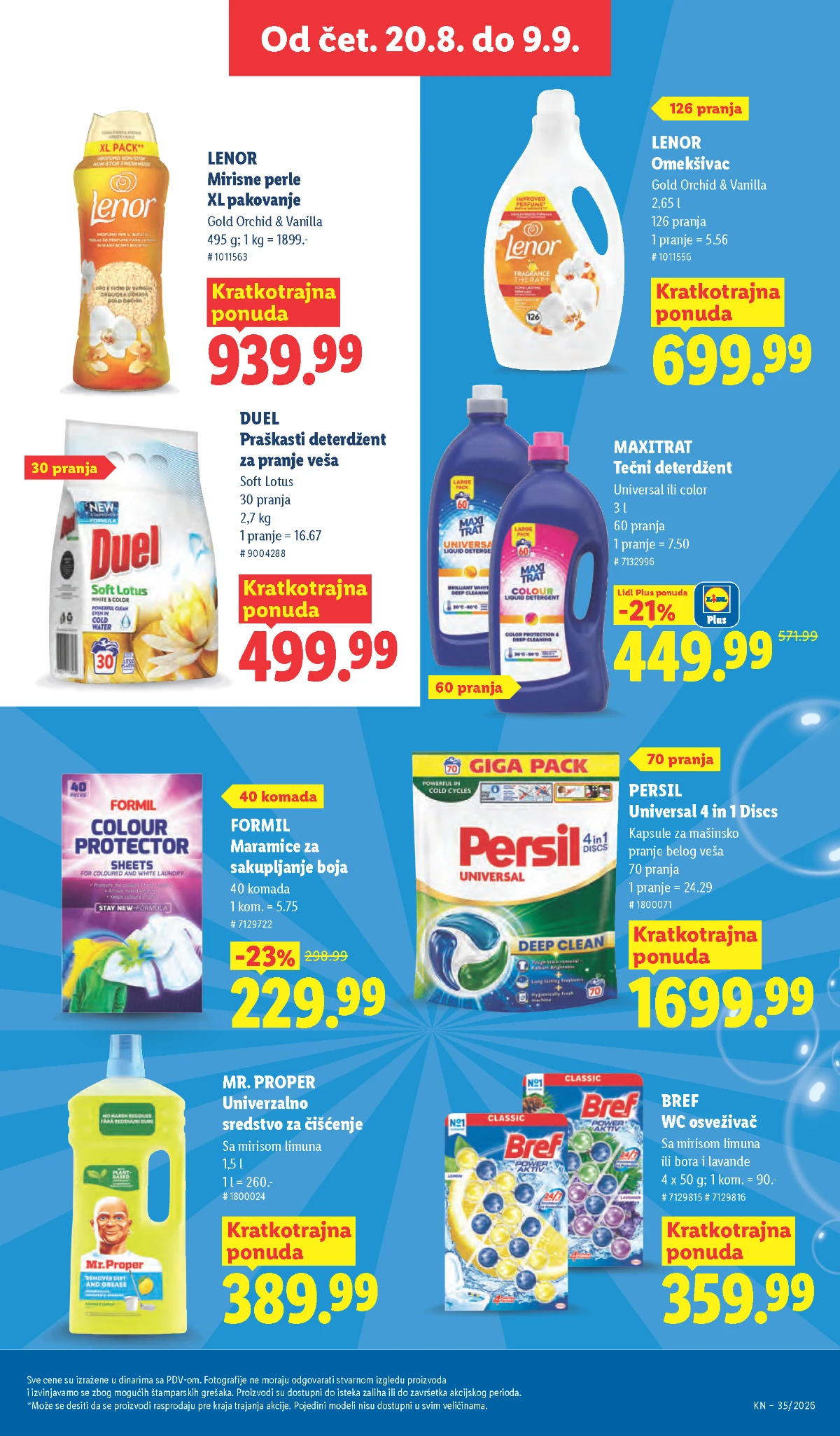 Lidl katalog akcija strana 39 – važi od 31.8. do 2.9.2026.
