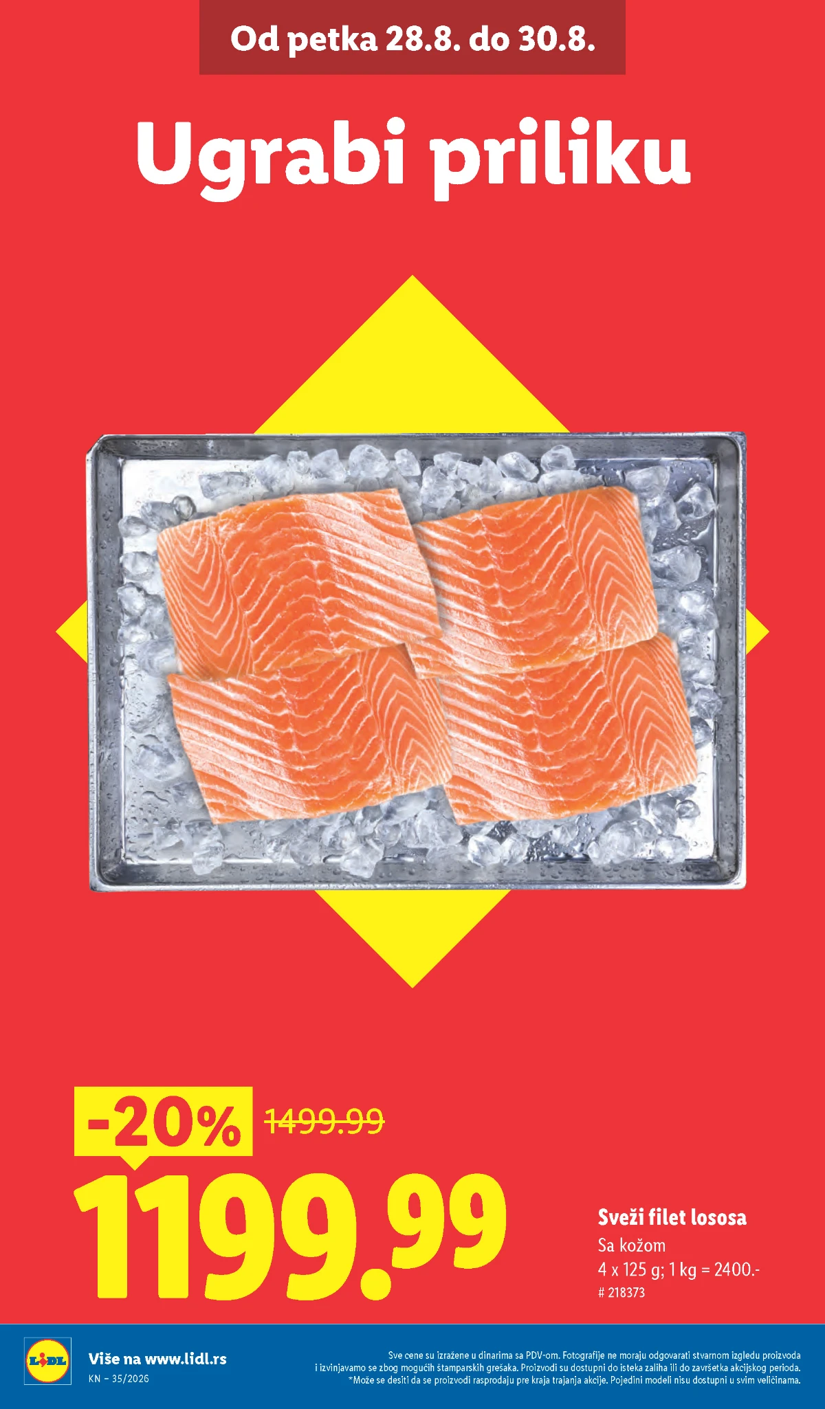 Lidl katalog akcija strana 4 – važi od 27.8. do 2.9.2026.
