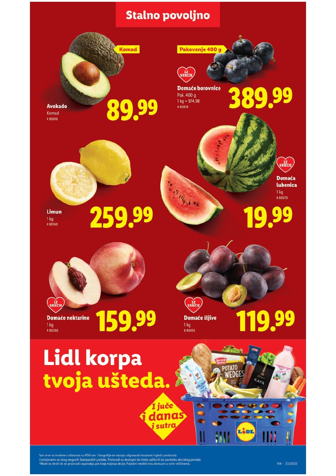 Lidl katalog akcija strana 45 – važi od 13.8. do 16.8.2026.