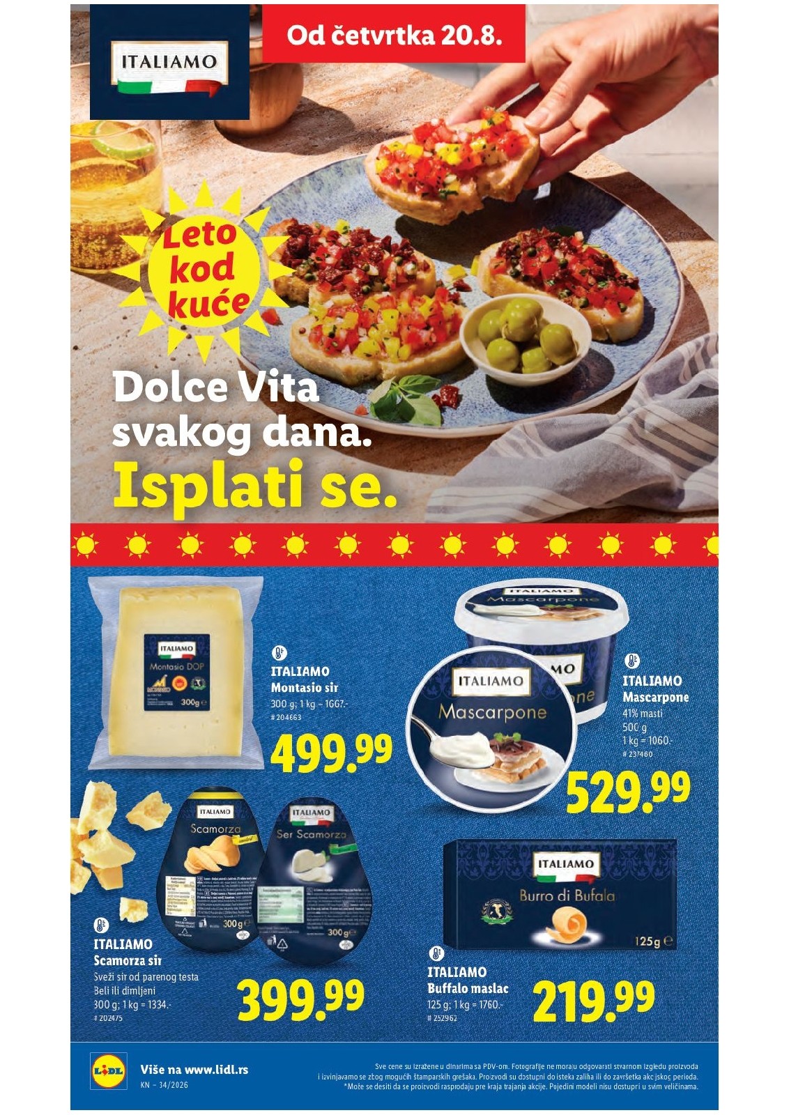 Lidl katalog akcija strana 50 – važi od 20.8. do 26.8.2026.