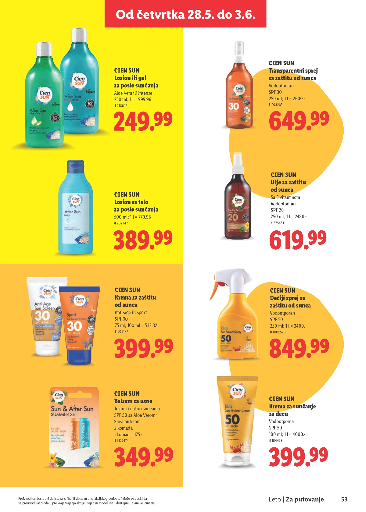 Lidl katalog akcija strana 53 – važi od 28.5. do 2.9.2026.