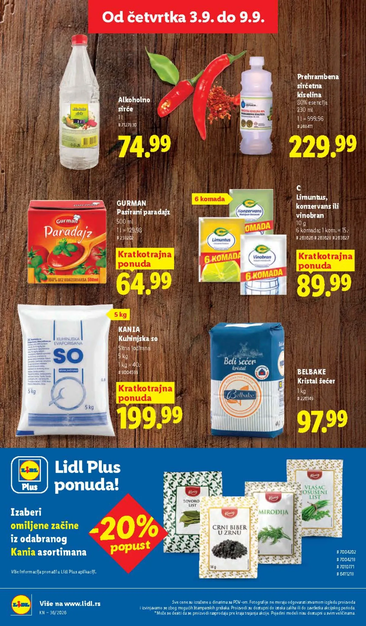 Lidl katalog akcija strana 54 – važi od 3.9. do 9.9.2026.