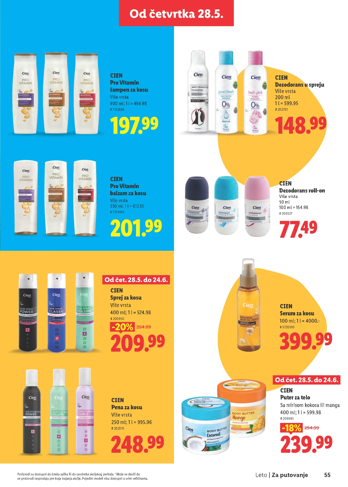 Lidl katalog akcija strana 55 – važi od 28.5. do 2.9.2026.
