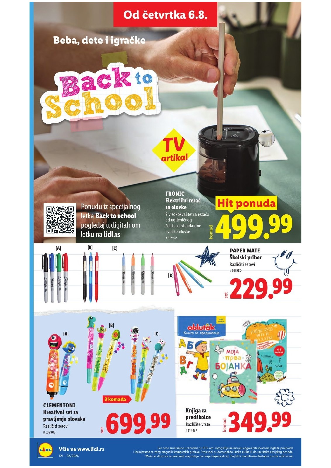 Lidl katalog akcija strana 68 – važi od 6.8. do 12.8.2026.