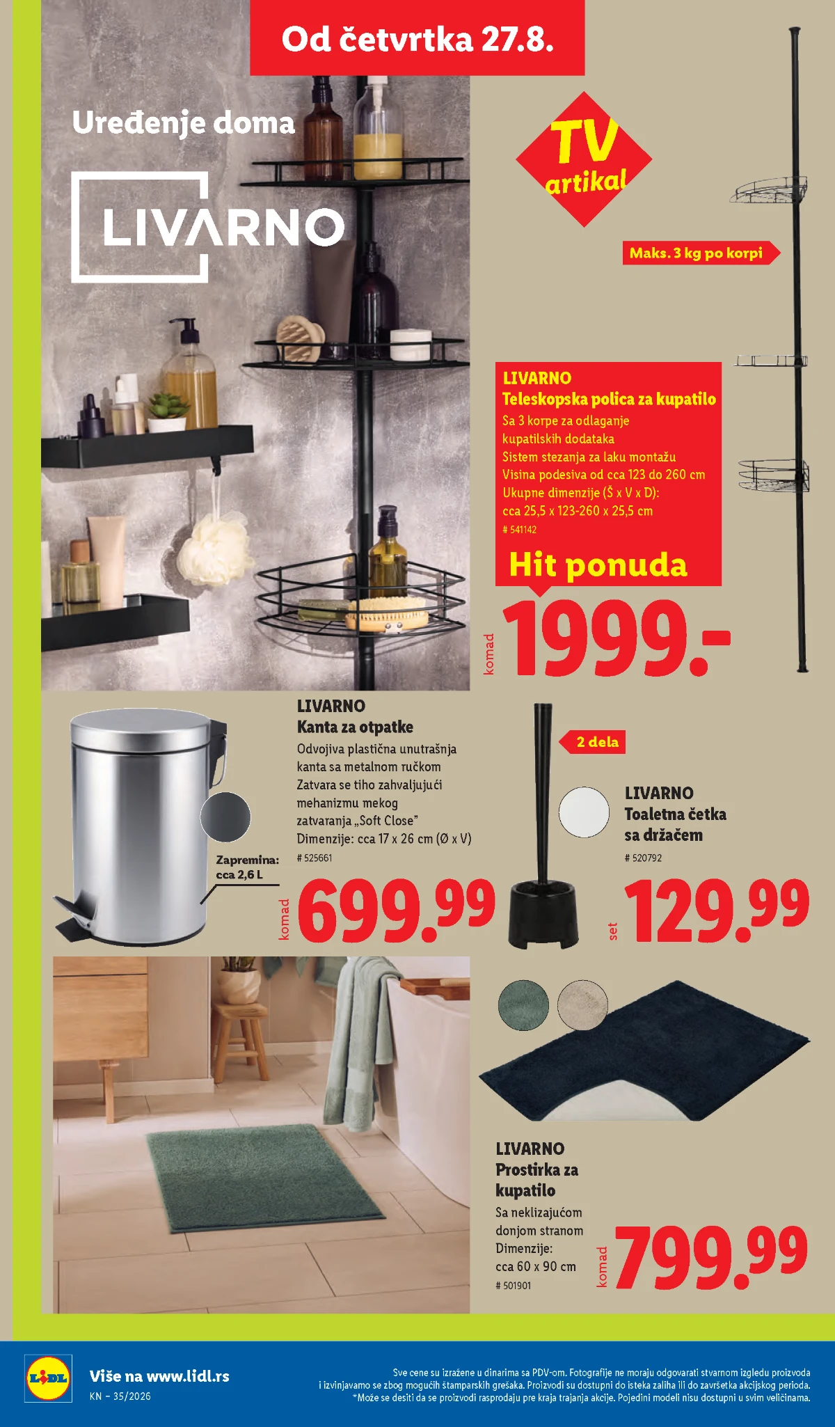 Lidl katalog akcija strana 78 – važi od 27.8. do 2.9.2026.