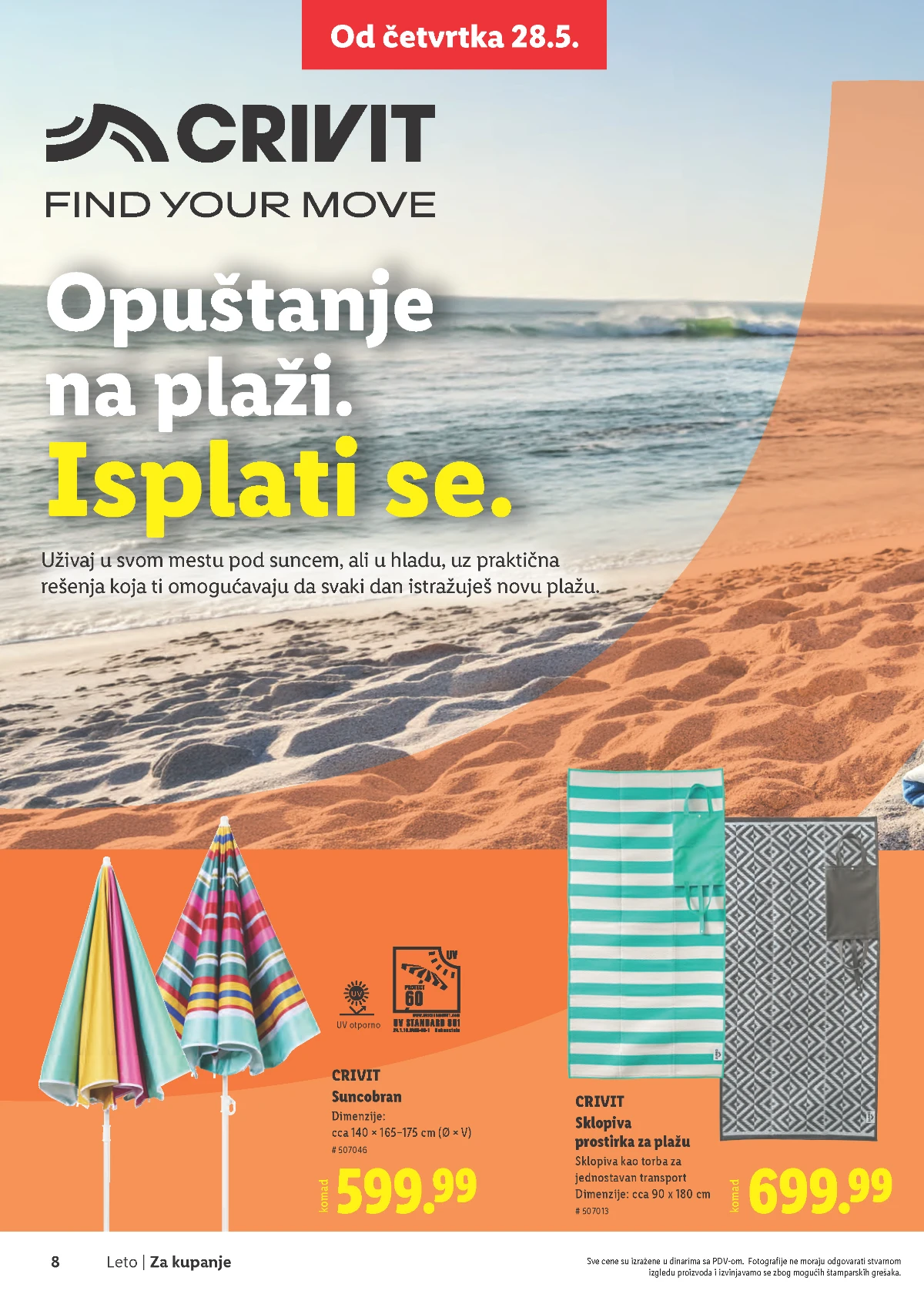 Lidl katalog akcija strana 8 – važi od 28.5. do 2.9.2026.