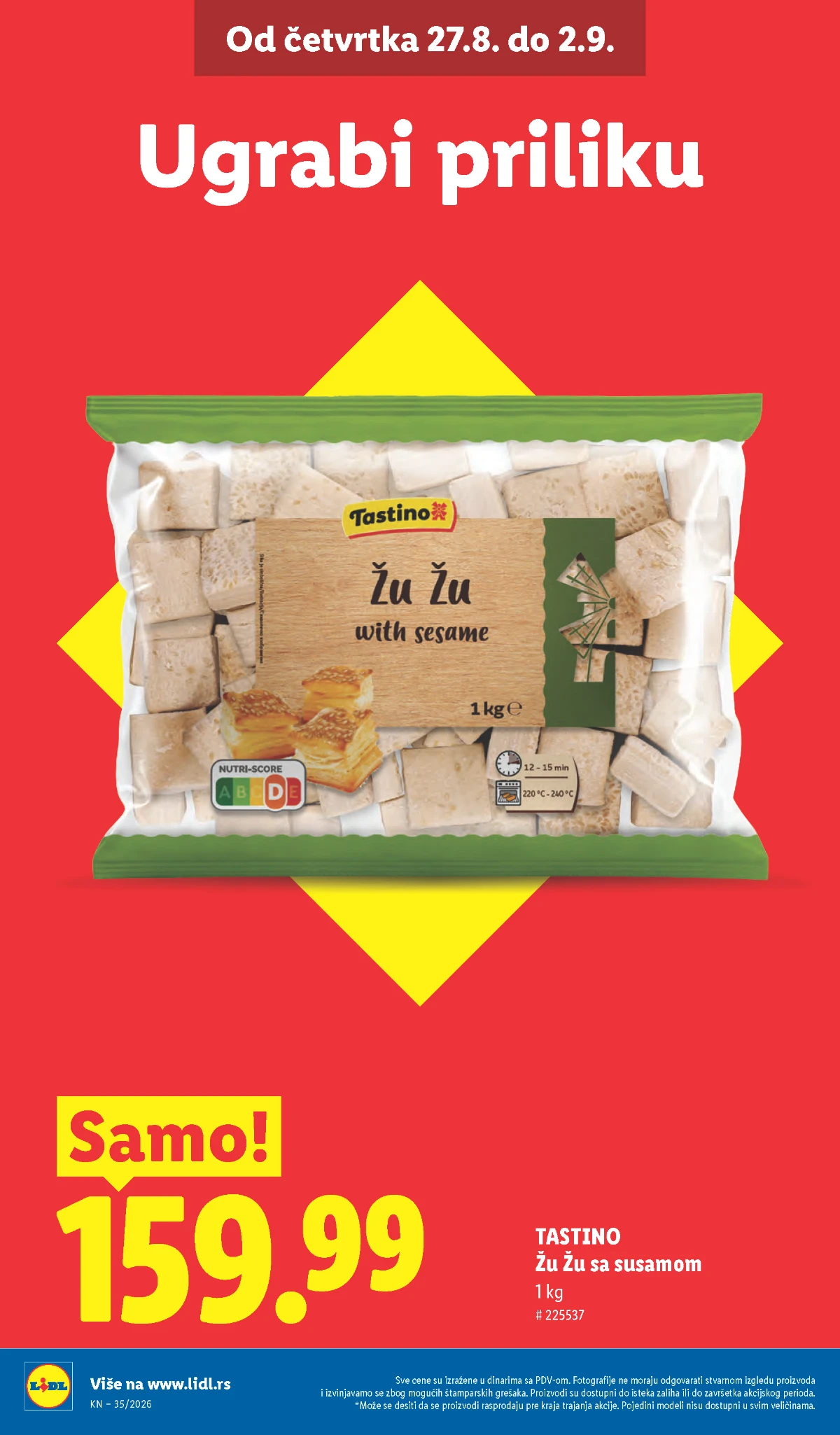 Lidl katalog akcija strana 8 – važi od 31.8. do 2.9.2026.