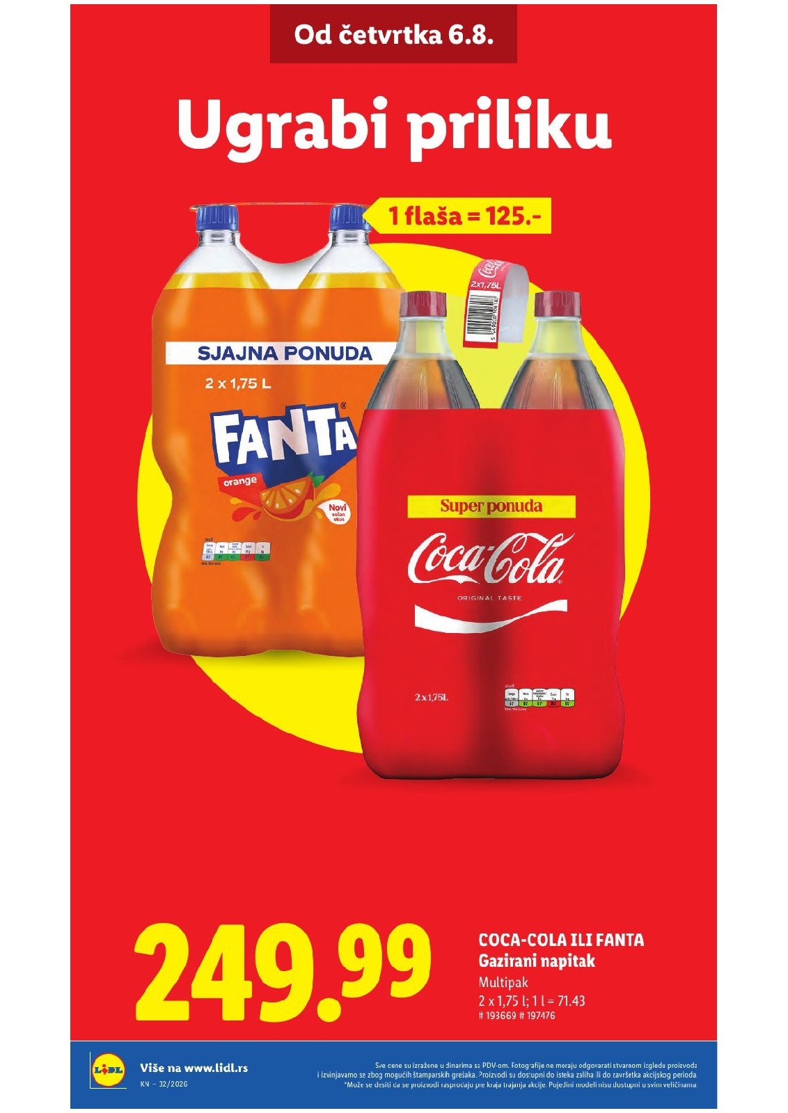 Lidl katalog akcija strana 8 – važi od 6.8. do 12.8.2026.