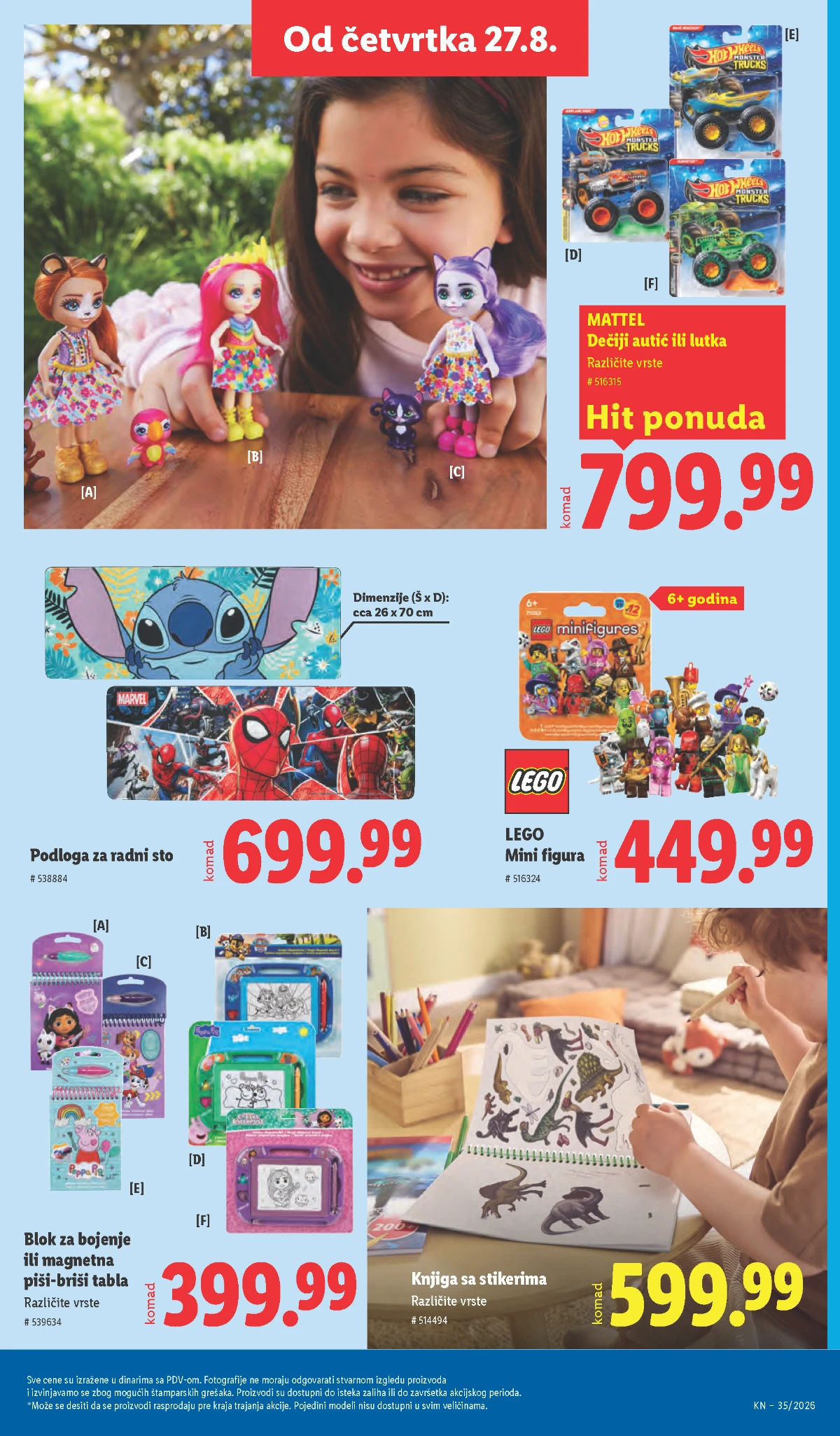 Lidl katalog akcija strana 85 – važi od 31.8. do 2.9.2026.