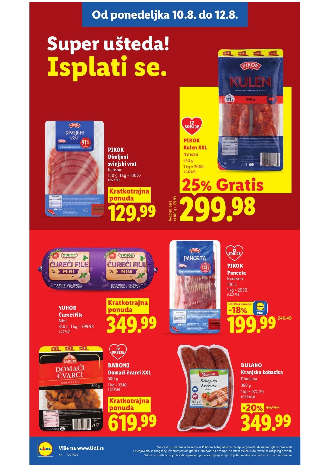 Lidl katalog akcija strana 94 – važi od 6.8. do 12.8.2026.
