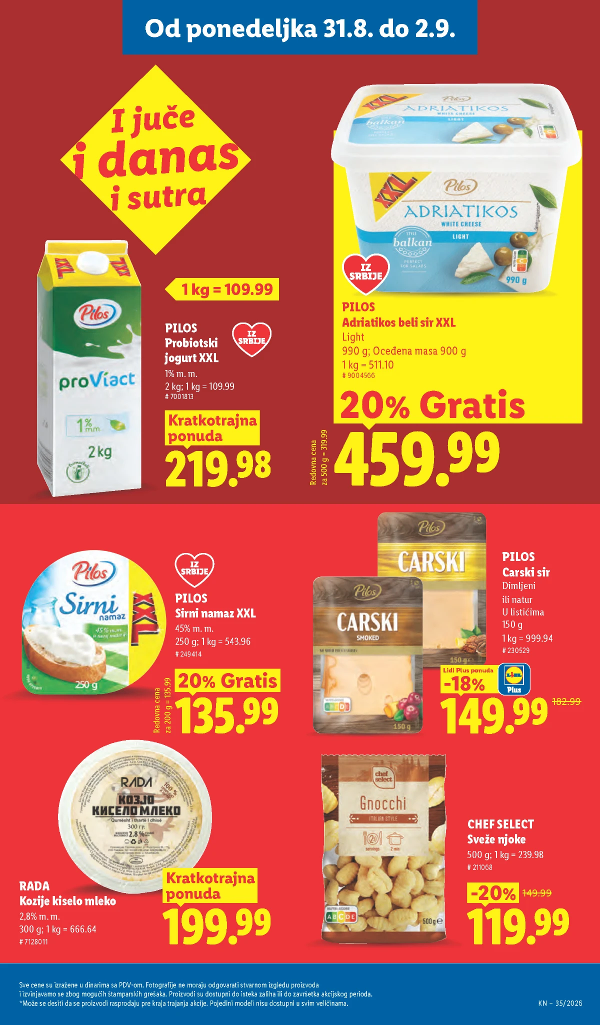 Lidl katalog akcija strana 99 – važi od 27.8. do 2.9.2026.