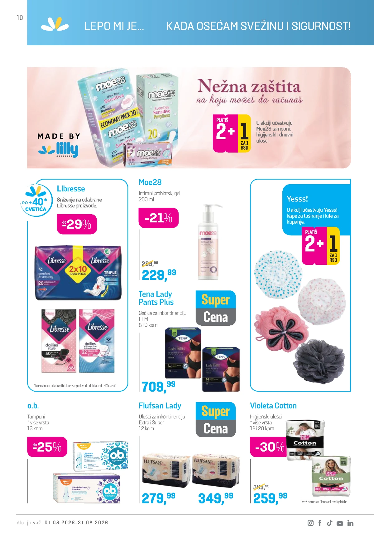 Lilly katalog akcija strana 10 – važi od 1.8. do 31.8.2026.