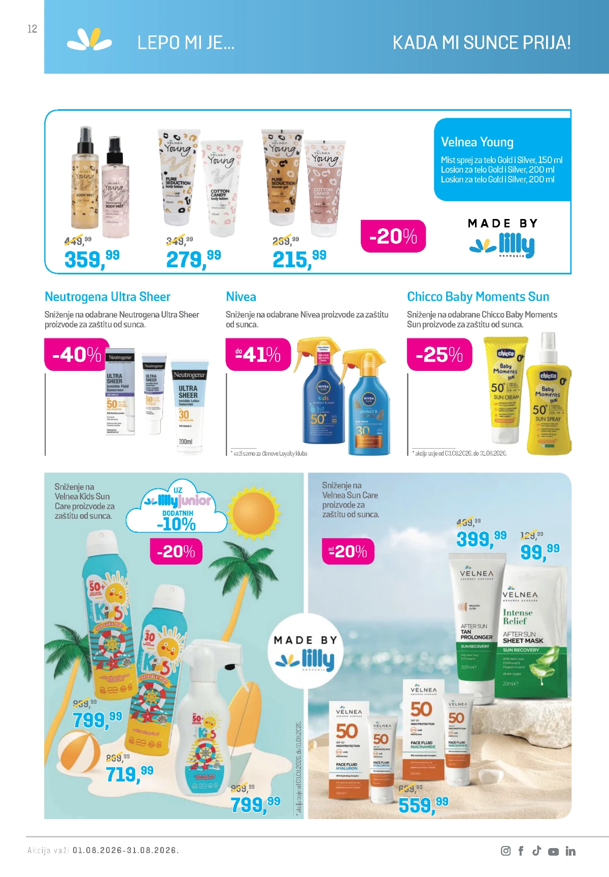 Lilly katalog akcija strana 12 – važi od 1.8. do 31.8.2026.