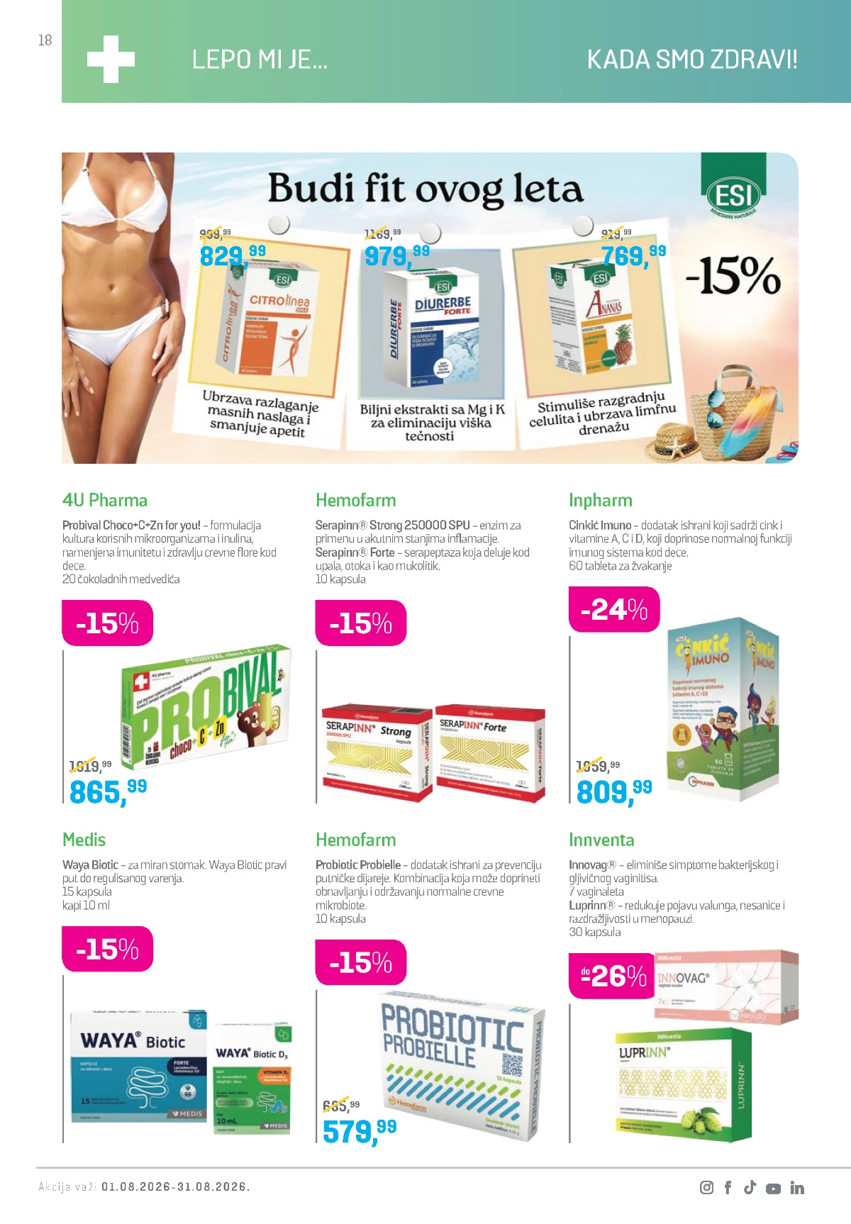 Lilly katalog akcija strana 18 – važi od 1.8. do 31.8.2026.